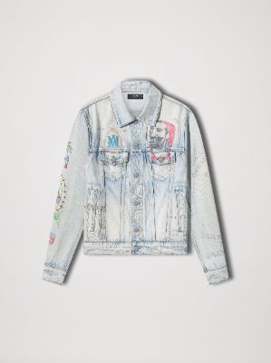 ZIG-ZAG TRUCKER - LIGHT INDIGO made by AMIRI