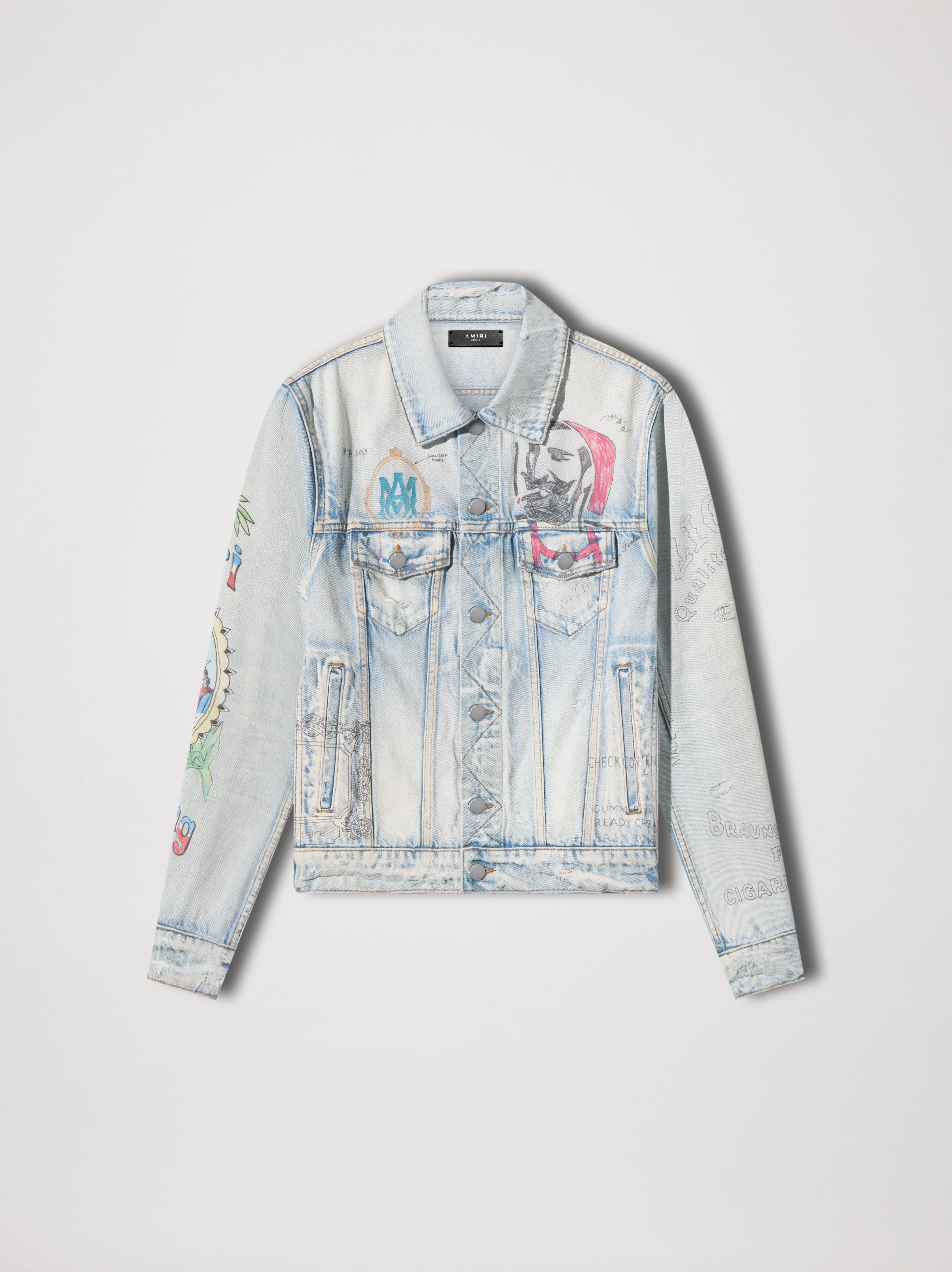 ZIG-ZAG TRUCKER - LIGHT INDIGO sold by AMIRI