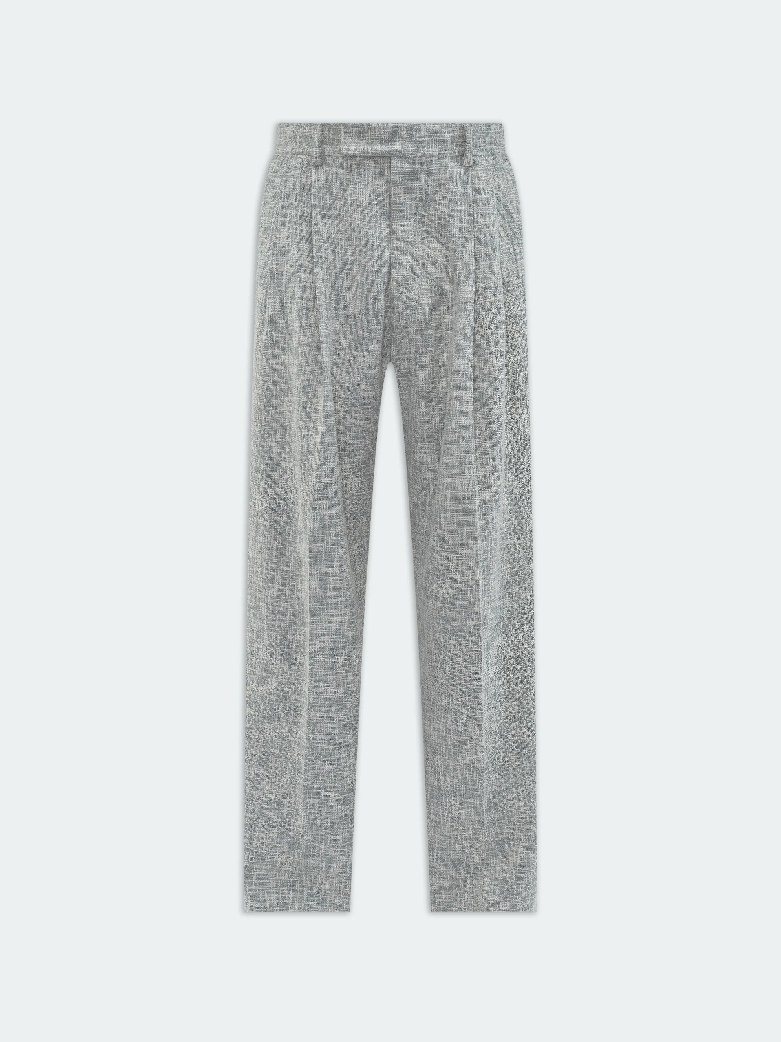 CROSSHATCH DOUBLE PLEATED PANT - Seacrest sold by AMIRI
