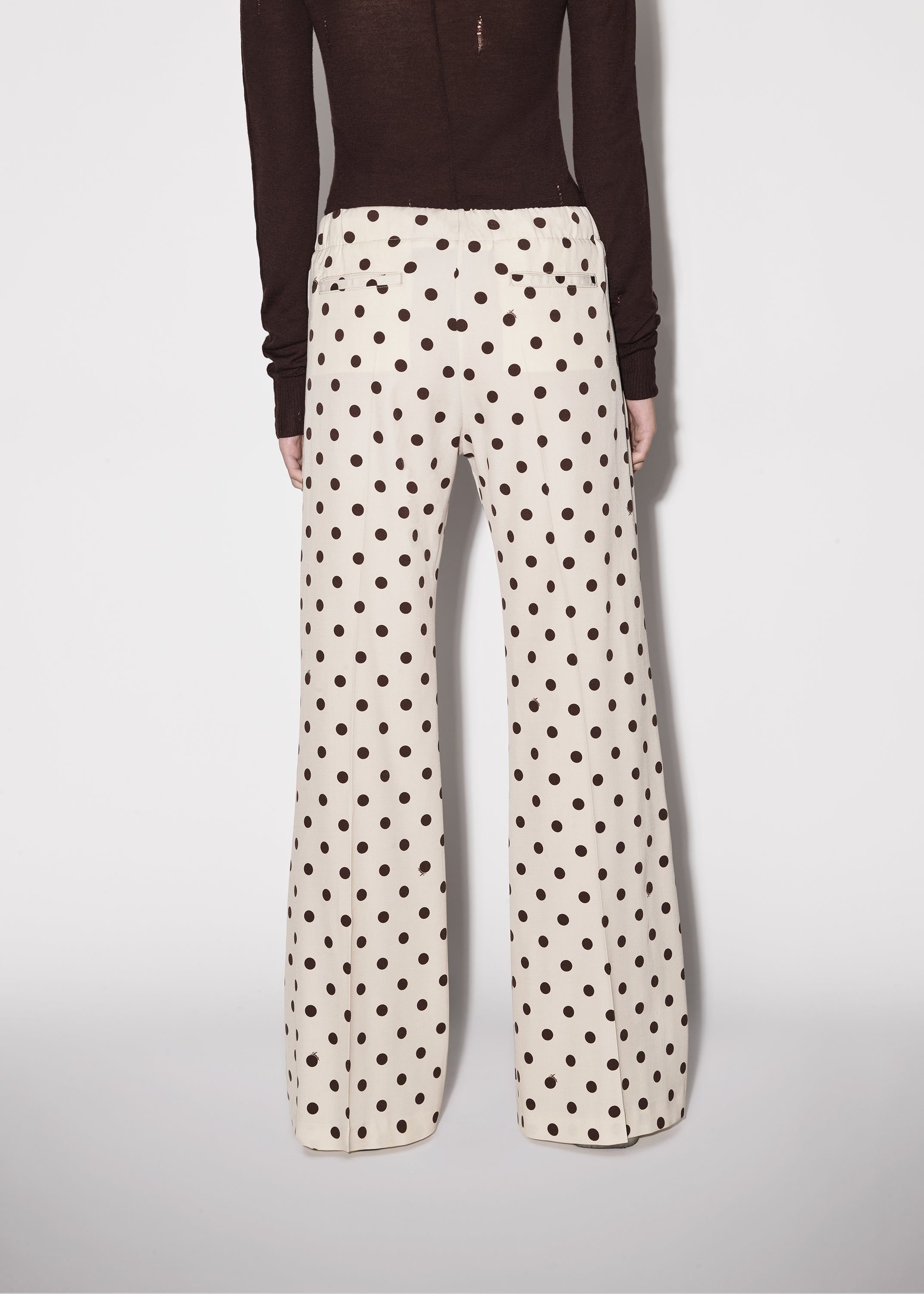 WOMEN - POLKA DOTS FLARE PANTS - ALABASTER sold by AMIRI product image thumbnail 5