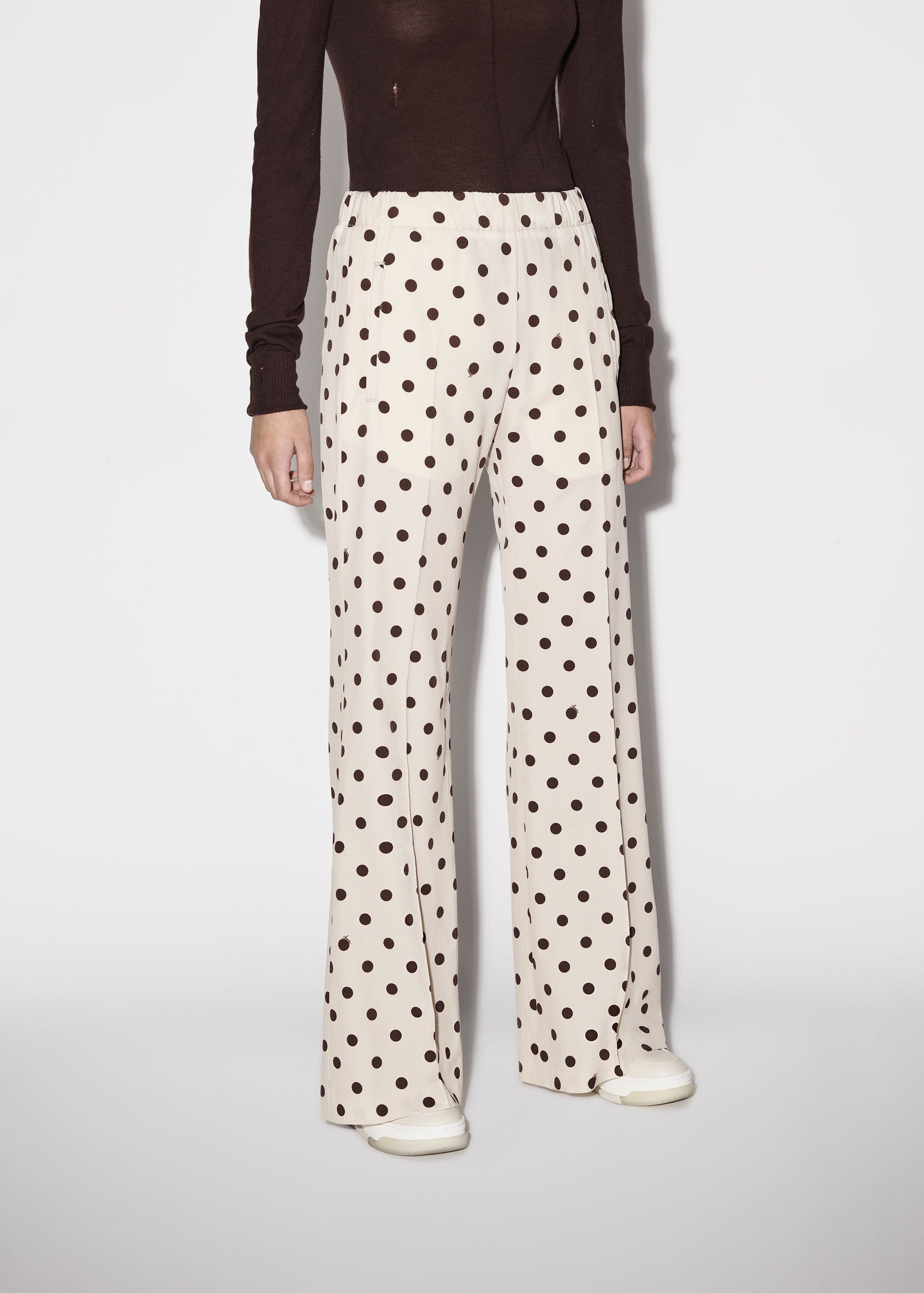 WOMEN - POLKA DOTS FLARE PANTS - ALABASTER sold by AMIRI product image thumbnail 4