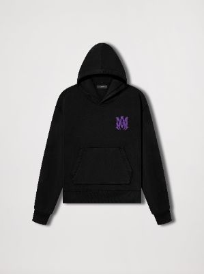 M.A. LOGO HOODIE - BLACK sold by AMIRI