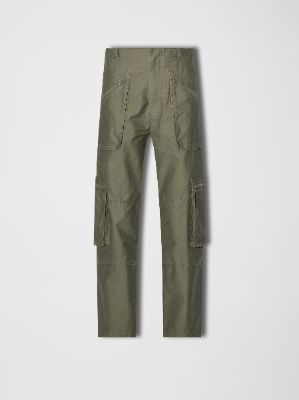 WOMEN - CARGO LOOSE STRAIGHT - OLIVE GREEN made by AMIRI