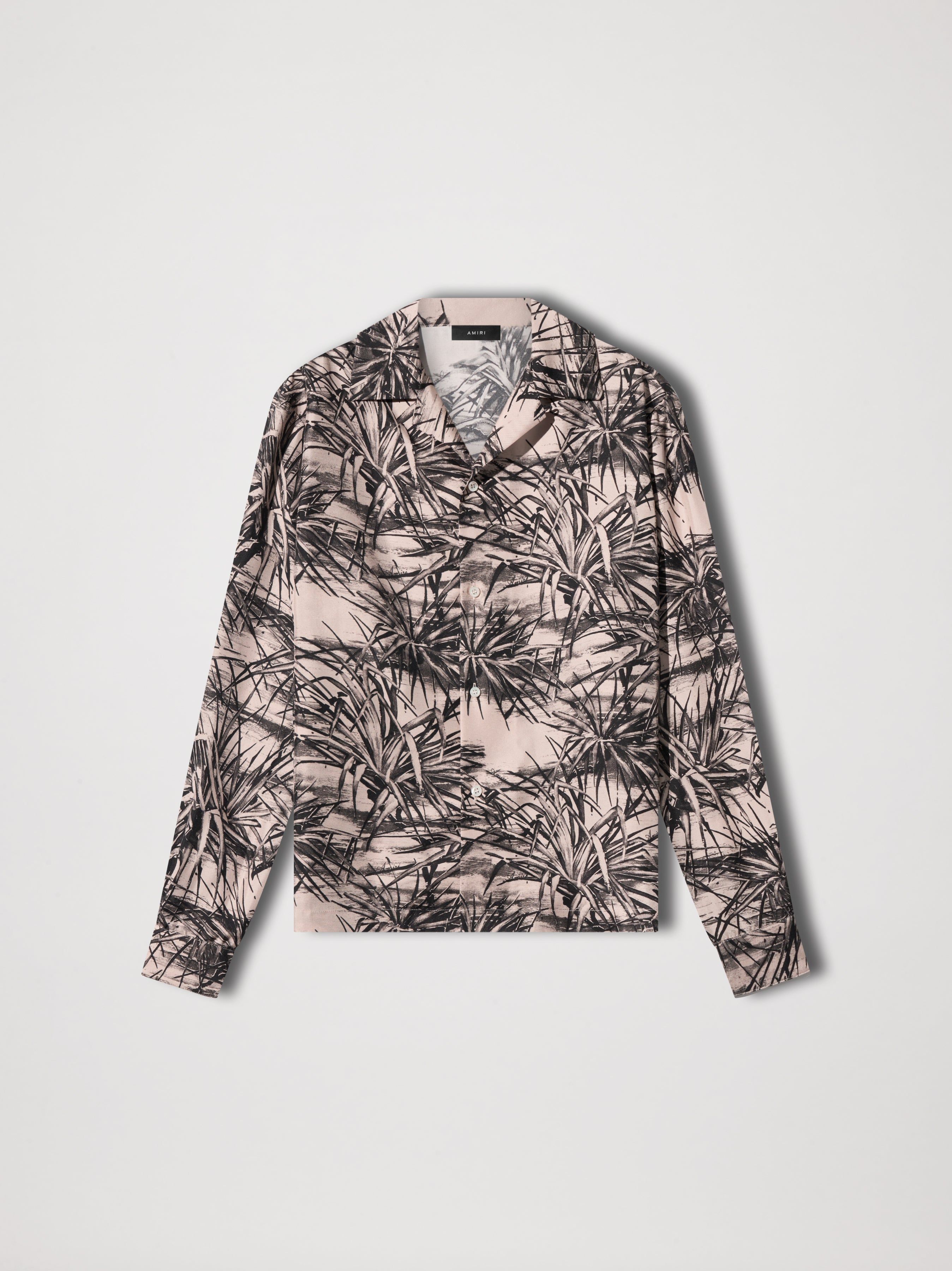 FLORAL ALOHA BOWLING SHIRT - BLACK sold by AMIRI