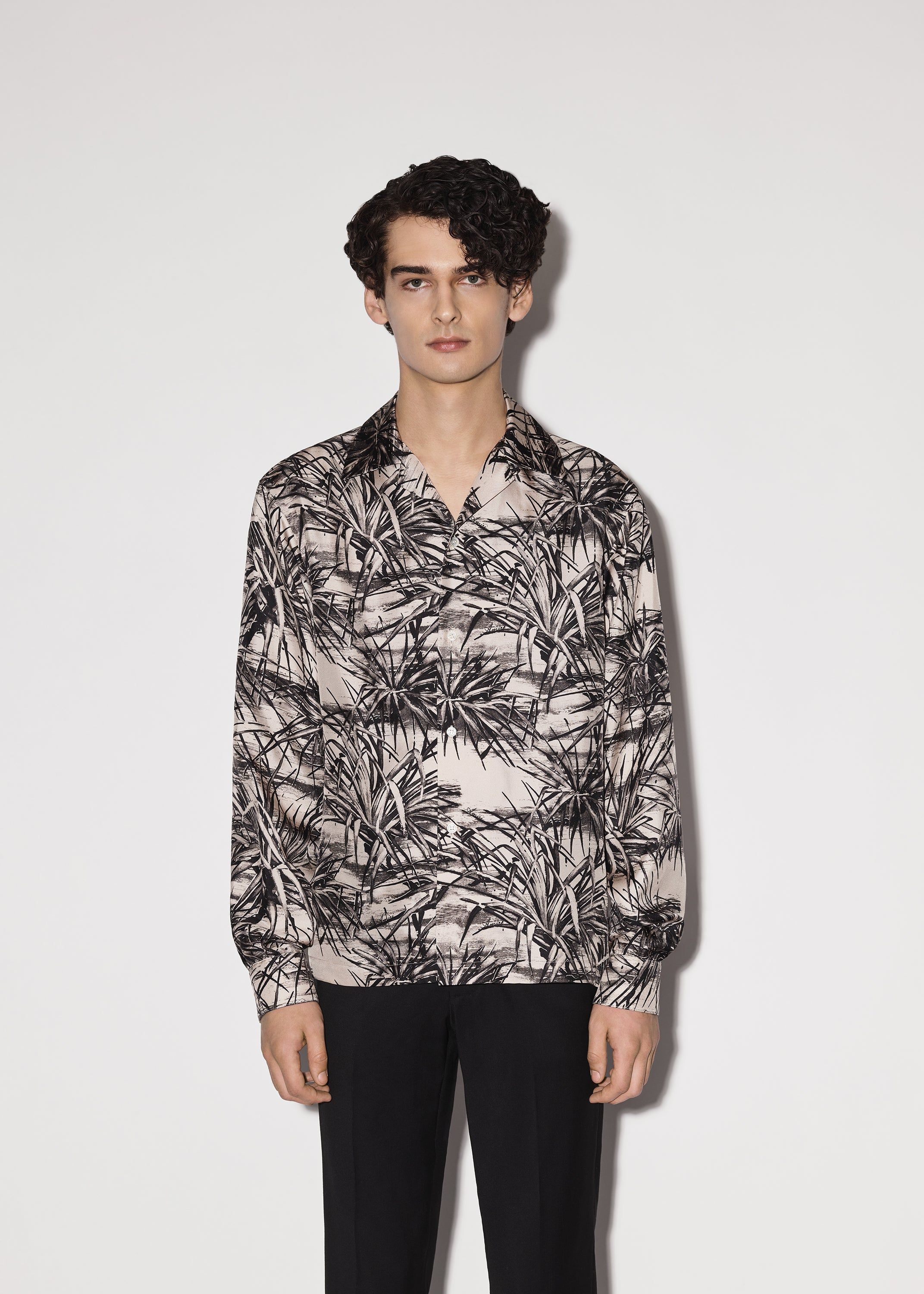 FLORAL ALOHA BOWLING SHIRT - BLACK sold by AMIRI product image thumbnail 2