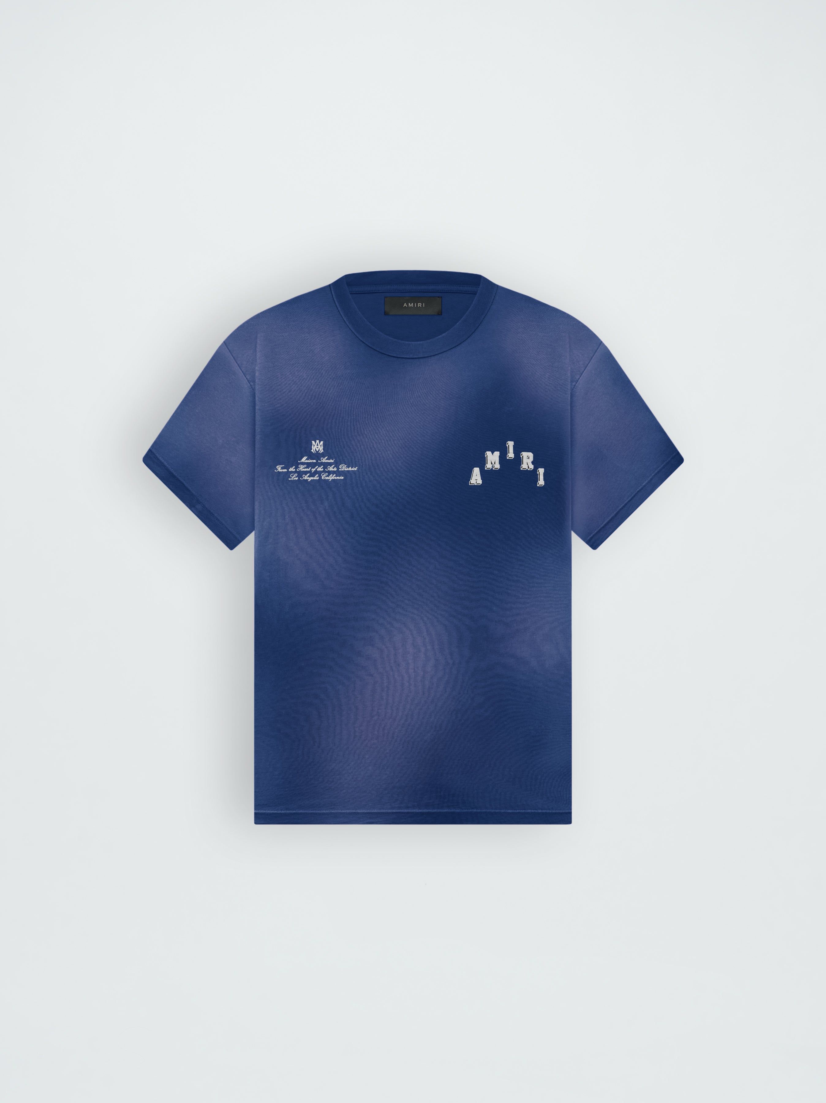 VINTAGE COLLEGIATE TEE - BLUE sold by AMIRI