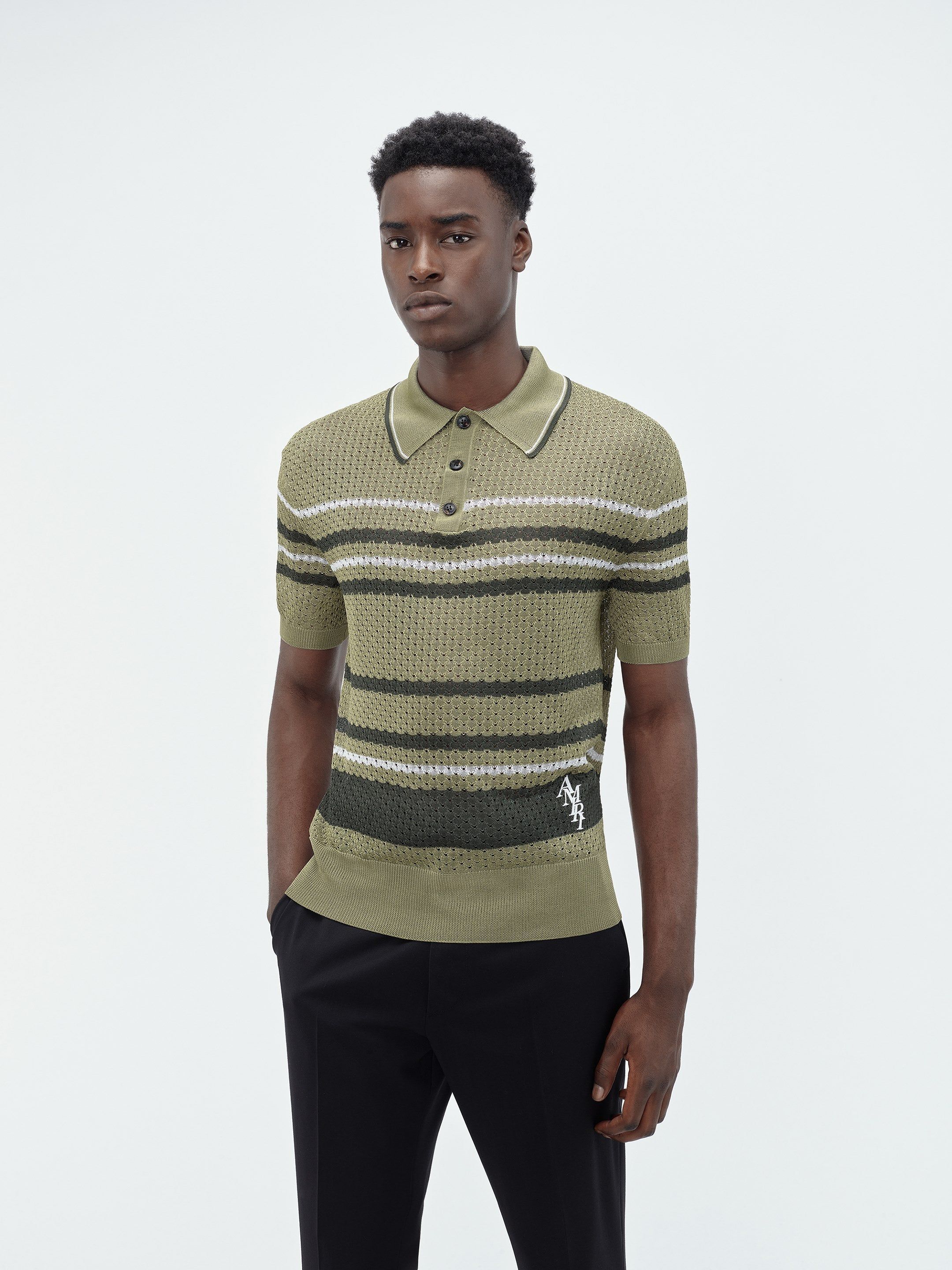 STRIPED POLO - Seacrest sold by AMIRI product image thumbnail 3