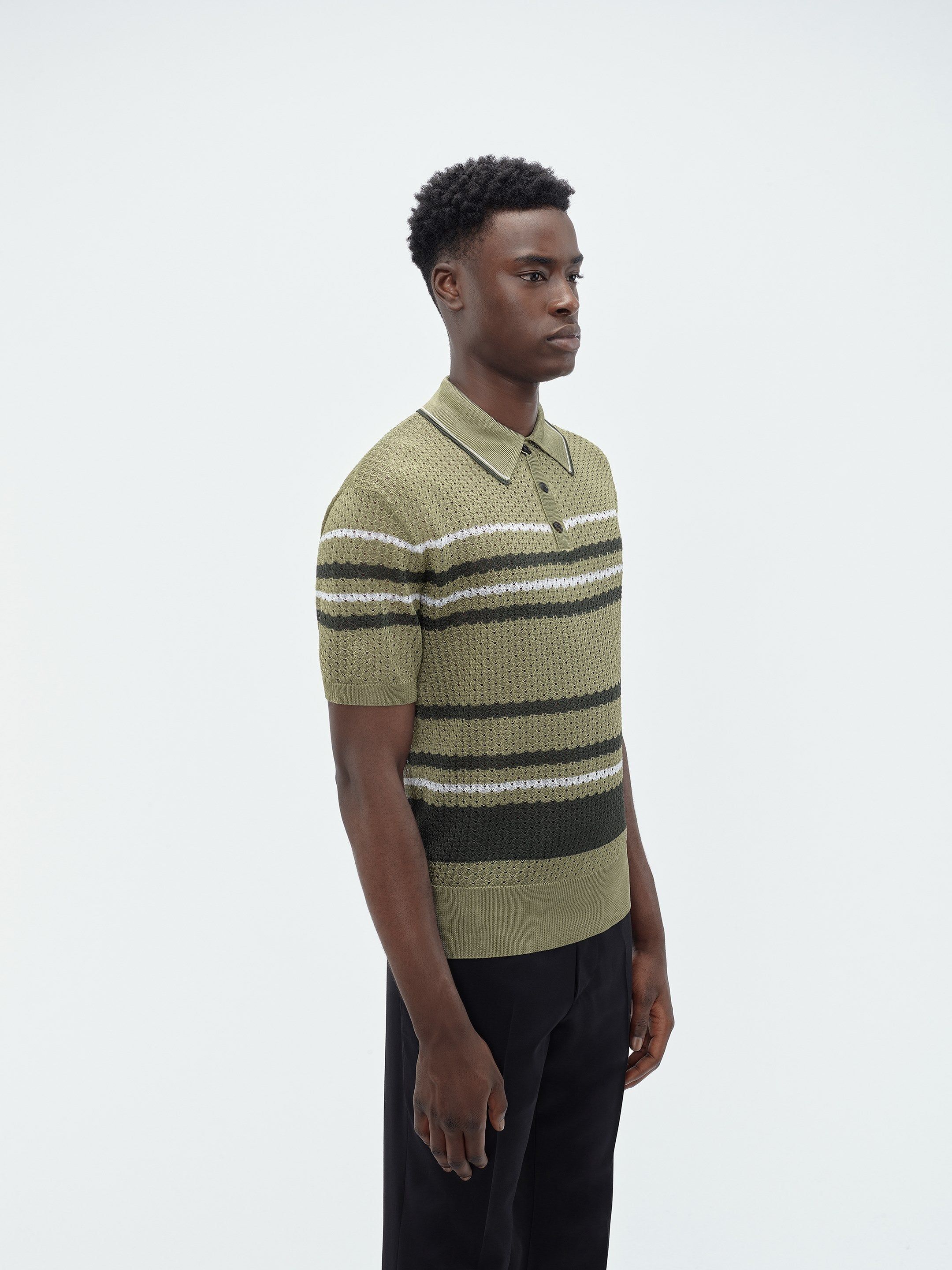 STRIPED POLO - Seacrest sold by AMIRI product image thumbnail 4