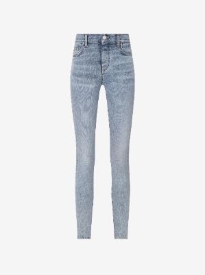 WOMEN - WOMEN'S STACK JEAN - MEDIUM INDIGO sold by AMIRI