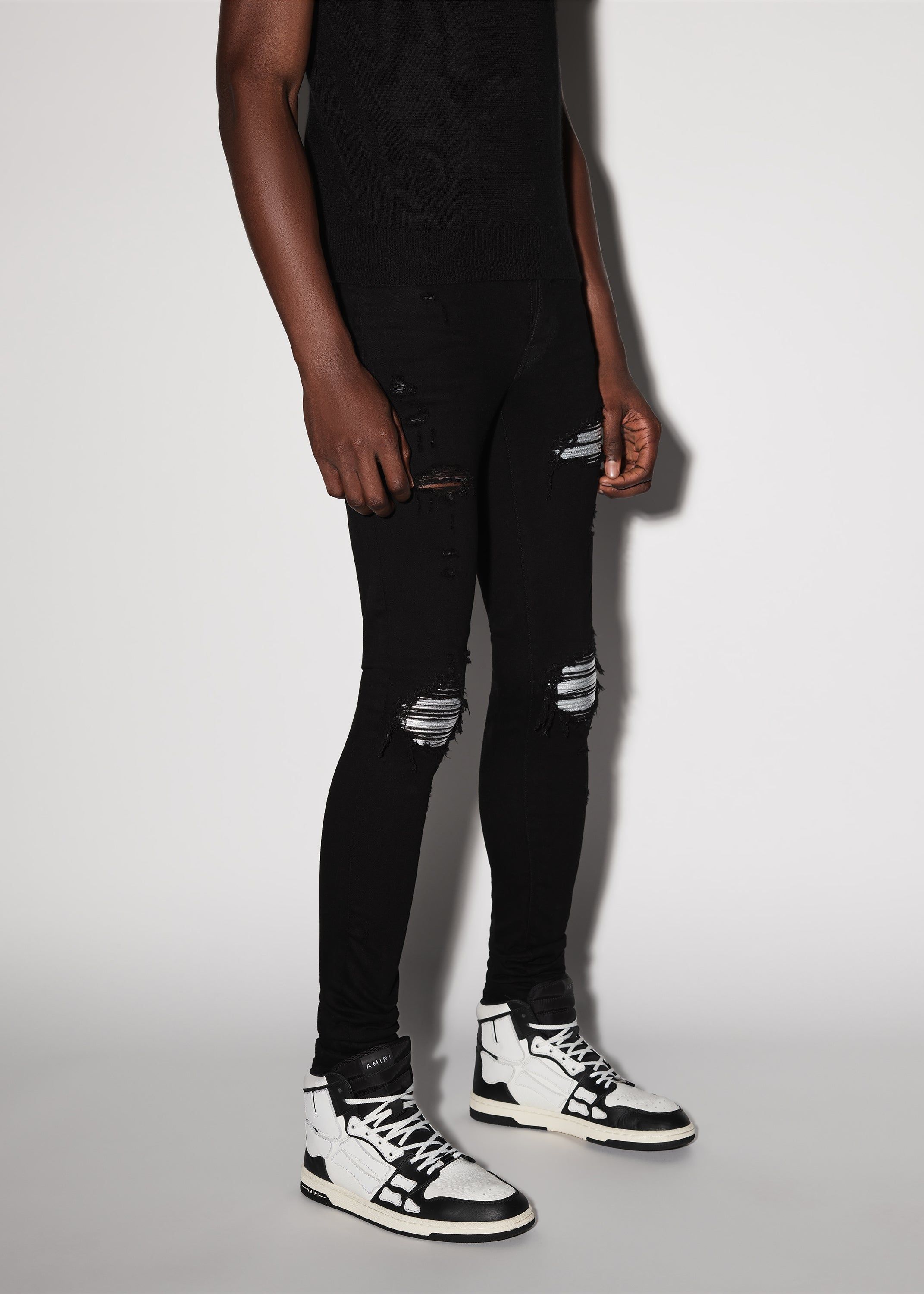 MX1 JEAN - BLACK/SILVER sold by AMIRI product image thumbnail 3