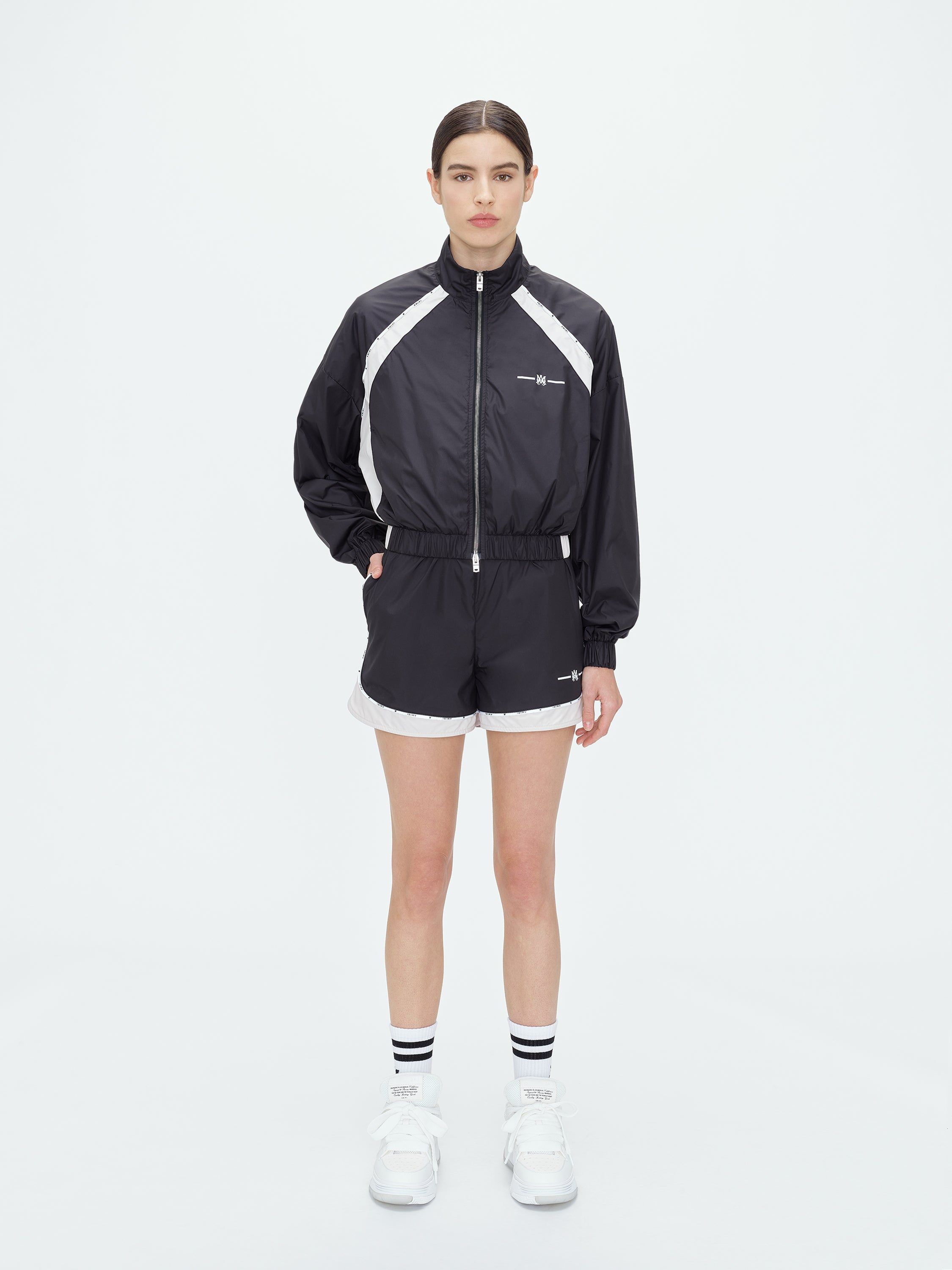 WOMEN - MA NYLON SHRUNKEN TRACK JACKET - BLACK sold by AMIRI product image thumbnail 3