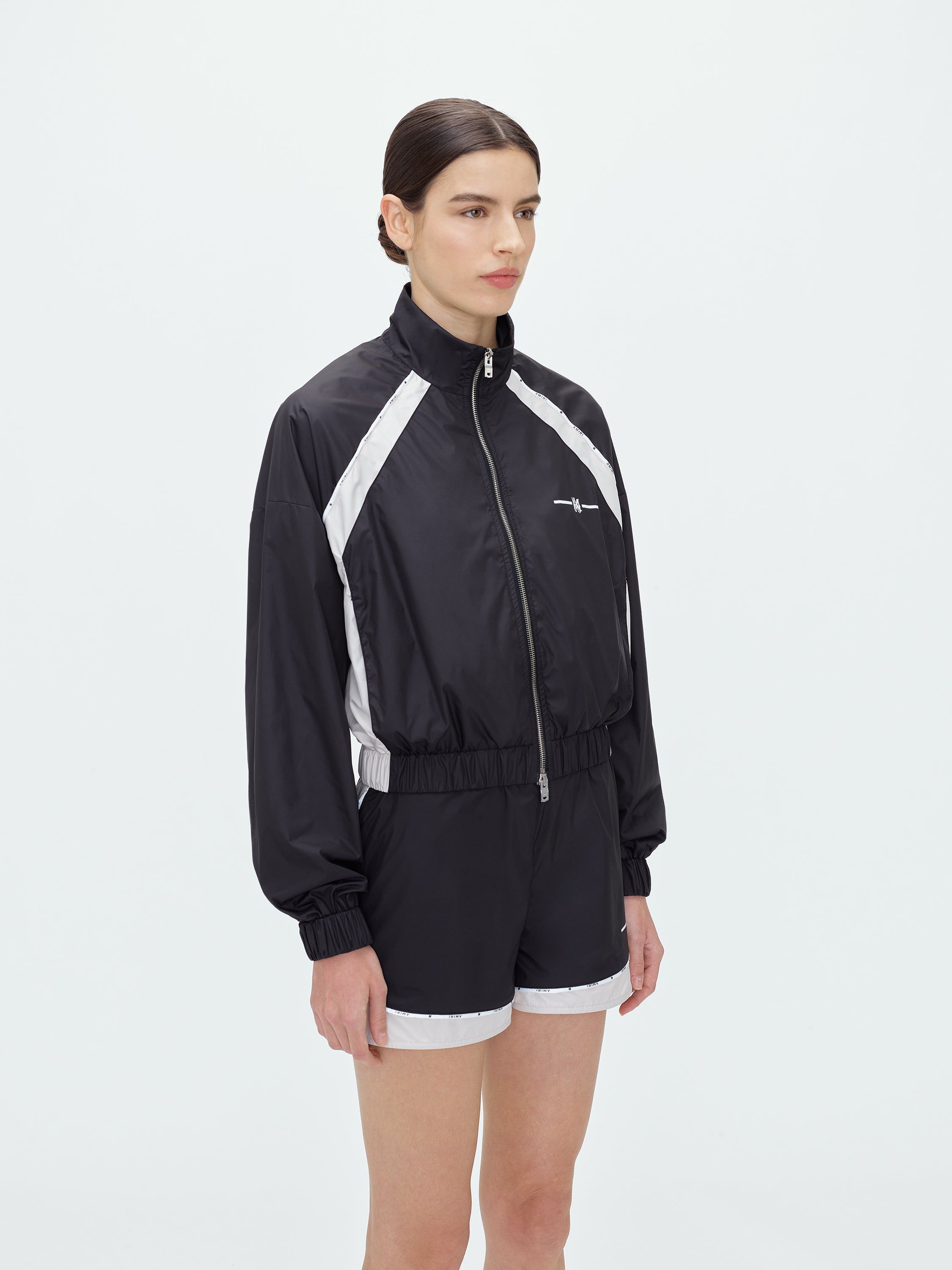 WOMEN - MA NYLON SHRUNKEN TRACK JACKET - BLACK sold by AMIRI product image thumbnail 4