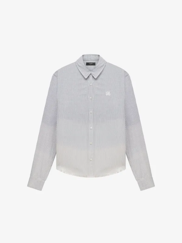 BLEACH OXFORD SHIRT - CYAN sold by AMIRI