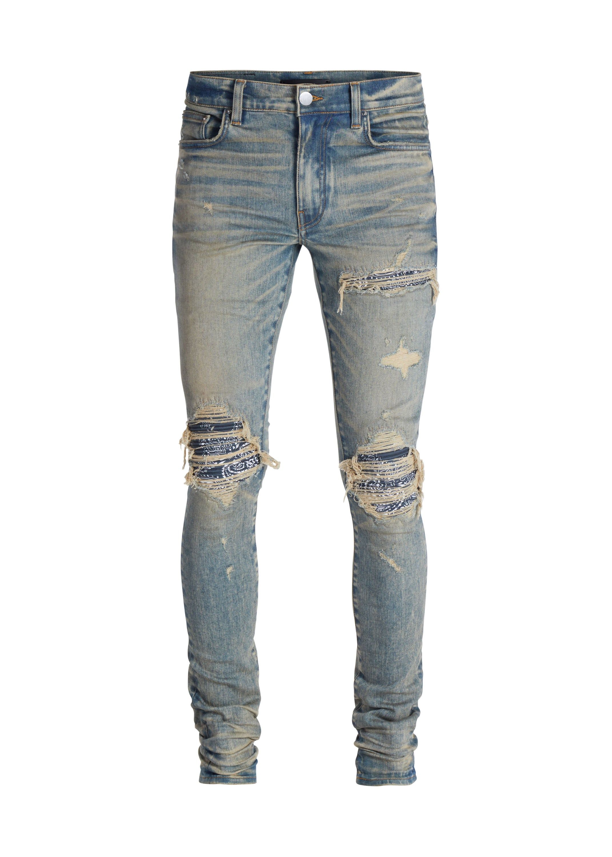 パンツ MX1 Dirty Indigo Bandana Patch Jeans 31 MX1 Charcoal Bandana Jean Dirty Indigo | Parallel