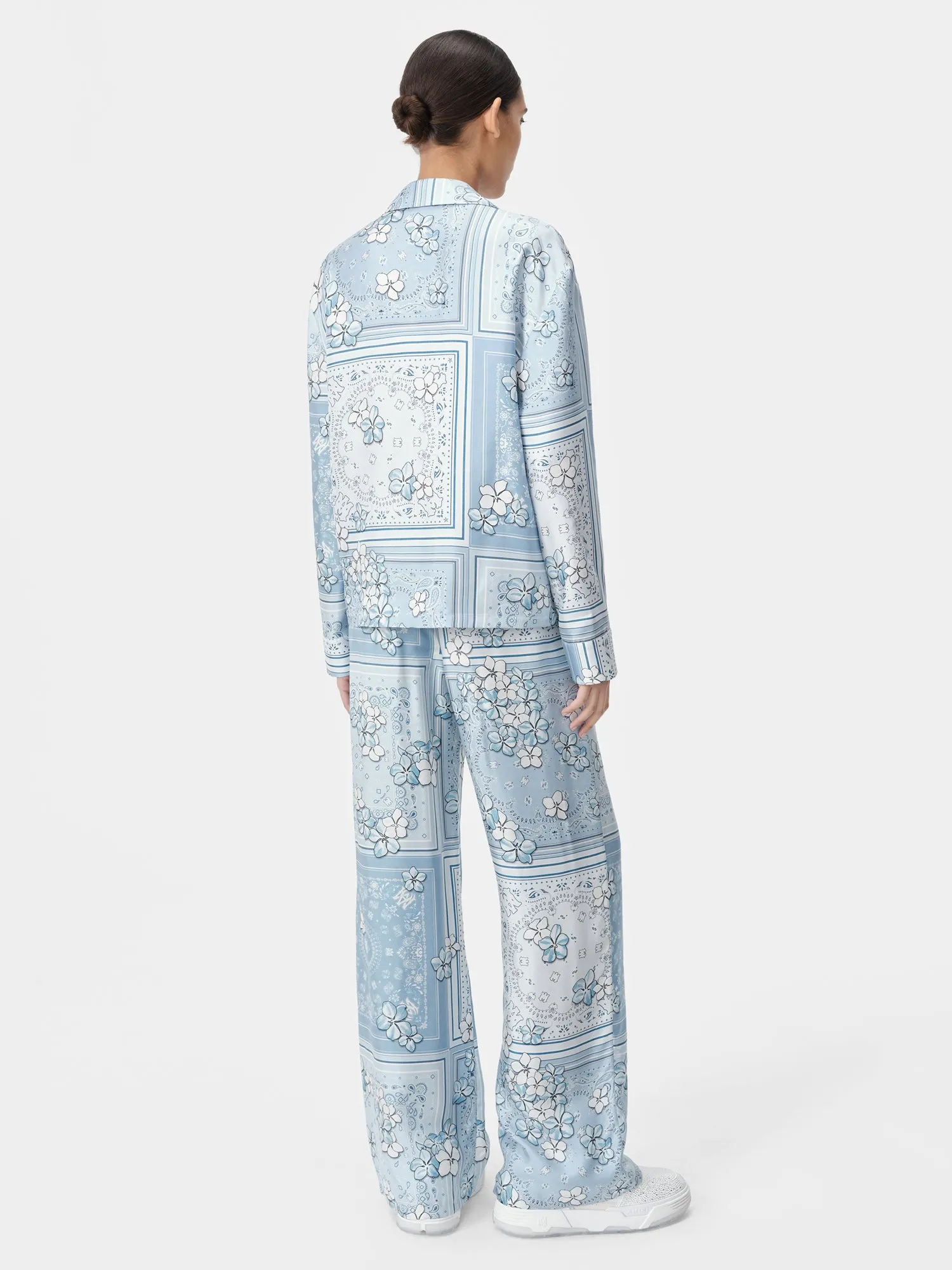 WOMEN - WOMEN'S BANDANA FLORAL PJ PANT - Cerulean sold by AMIRI product image thumbnail 4