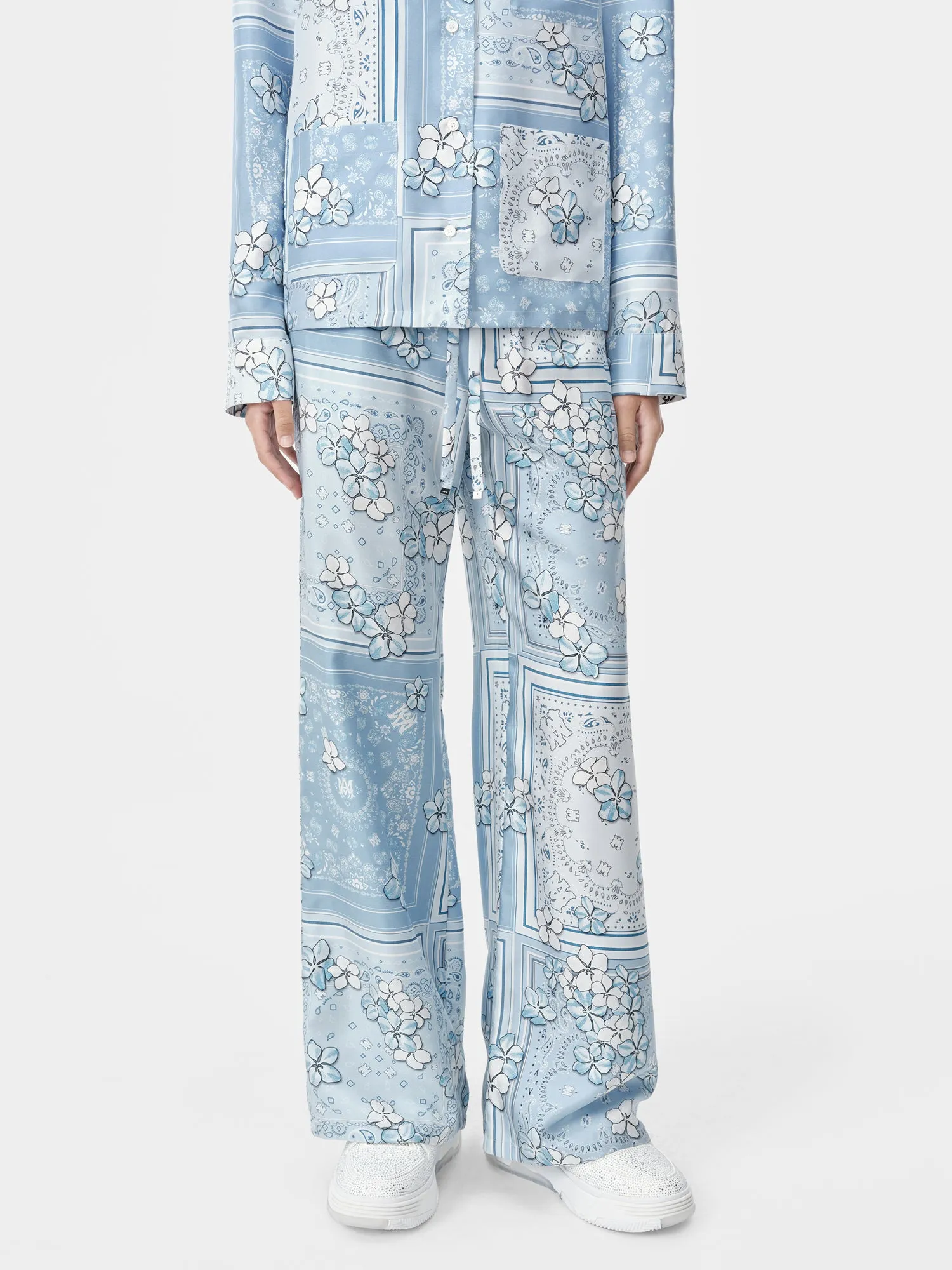 WOMEN - WOMEN'S BANDANA FLORAL PJ PANT - Cerulean sold by AMIRI product image thumbnail 2