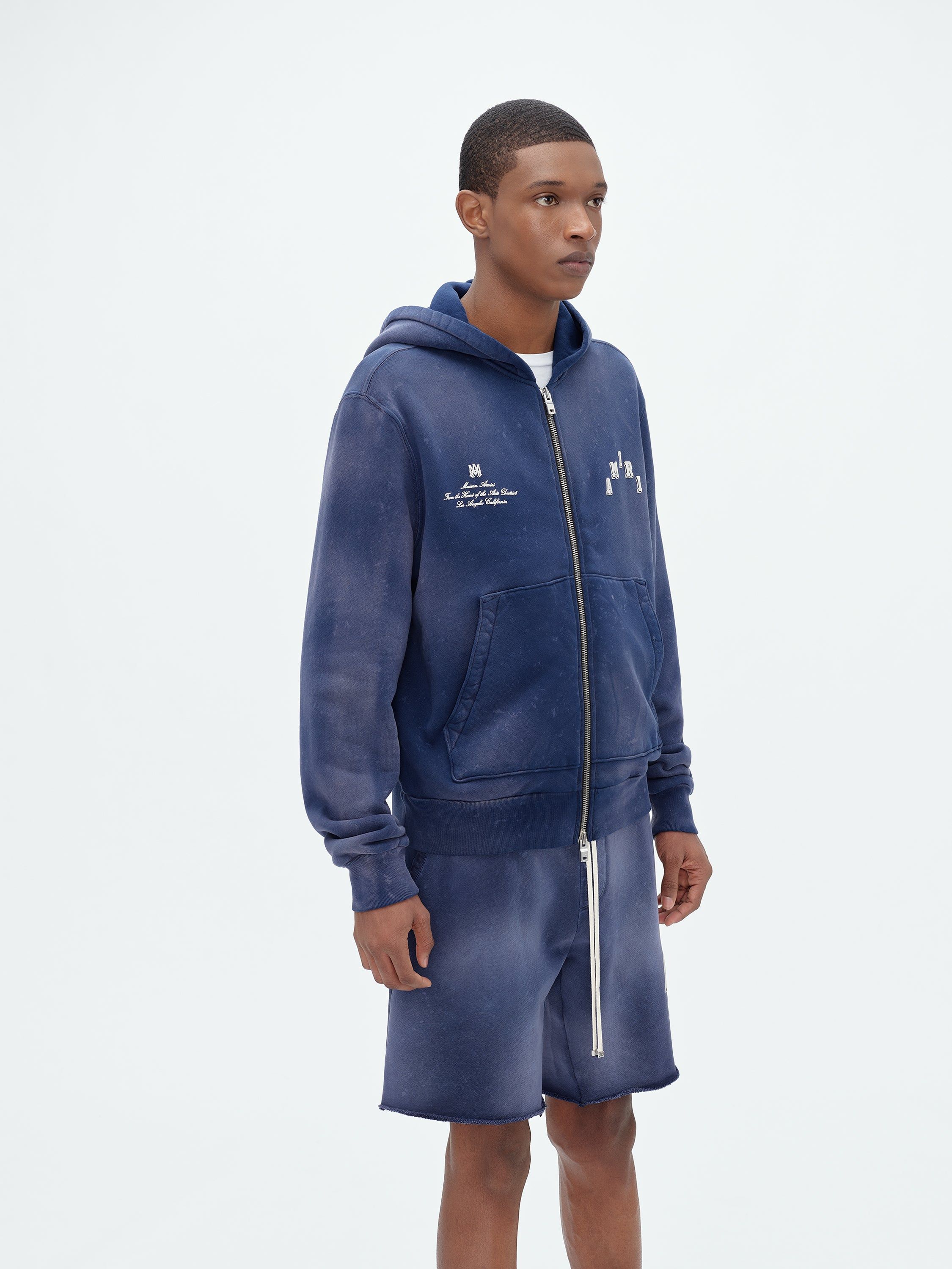 VINTAGE COLLEGIATE ZIP HOODIE - BLUE sold by AMIRI product image thumbnail 3