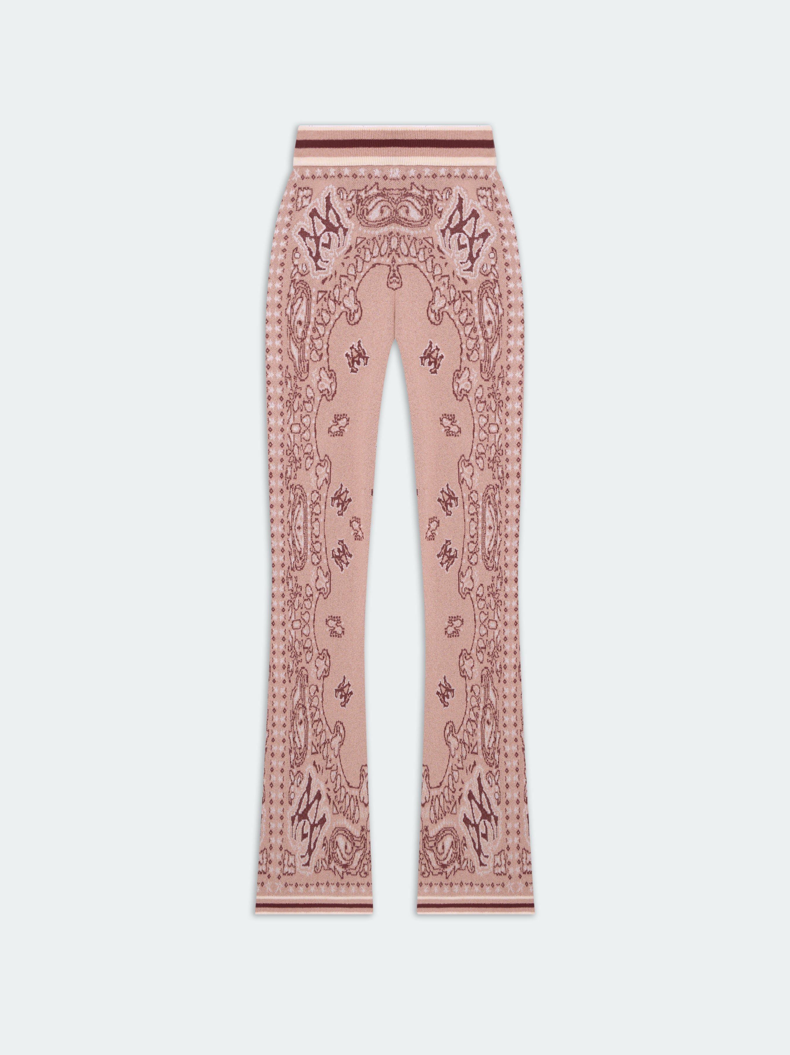 WOMEN - BANDANA FLARE PANT - Cork sold by AMIRI