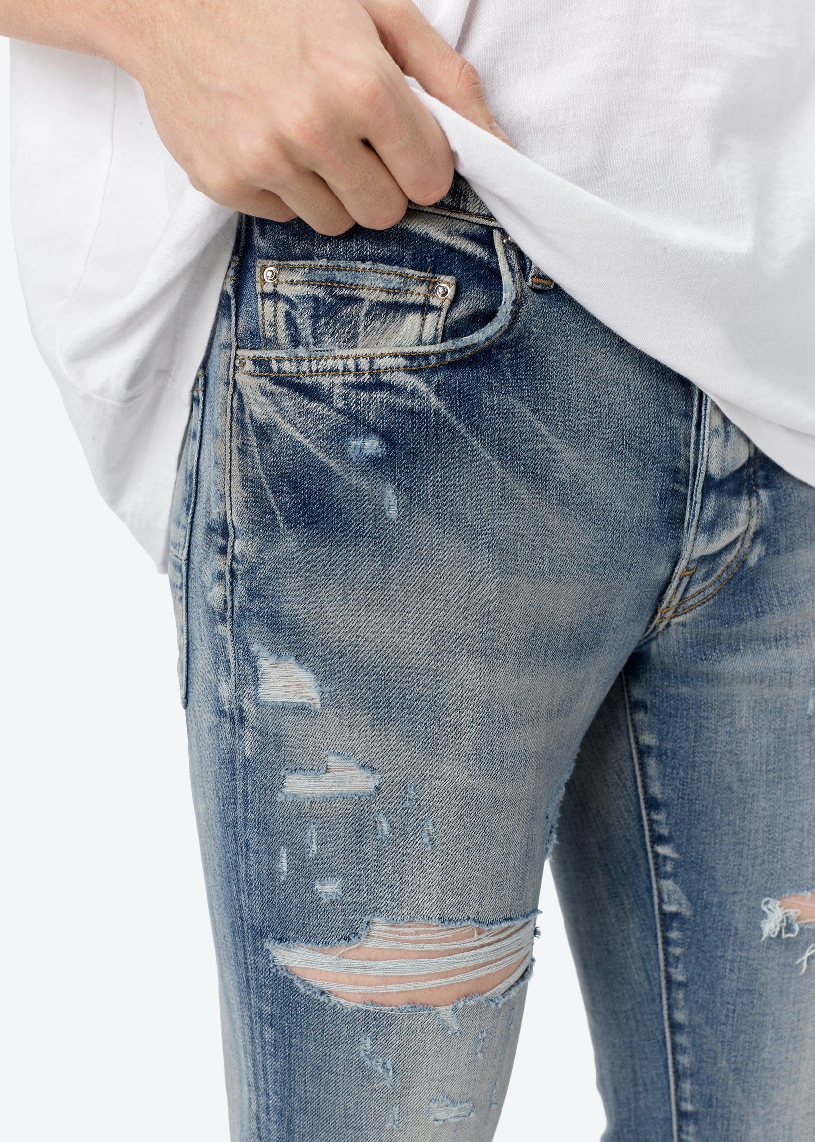 THRASHER PLUS JEAN - CLAY INDIGO sold by AMIRI product image thumbnail 5