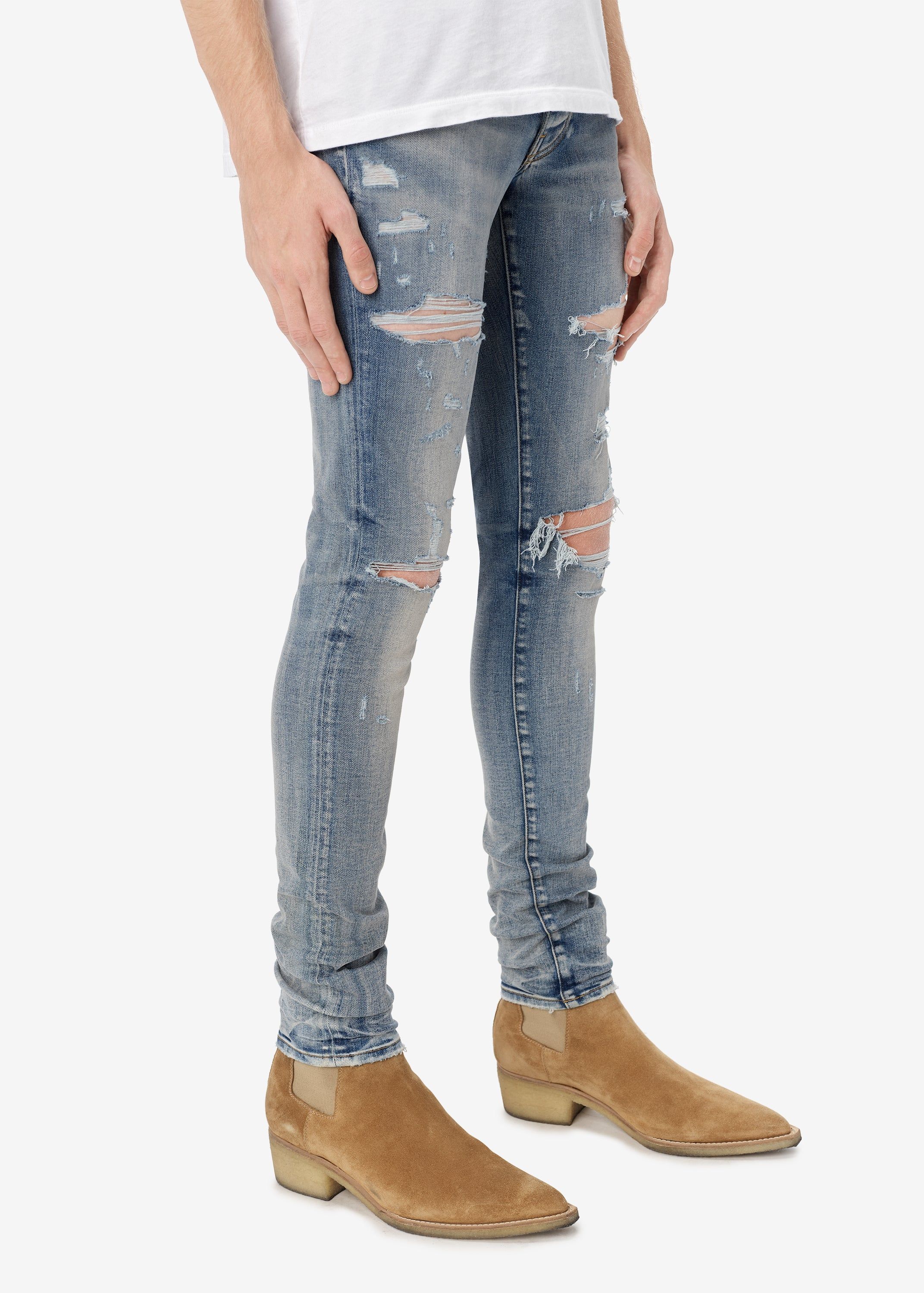 THRASHER PLUS JEAN - CLAY INDIGO sold by AMIRI product image thumbnail 3