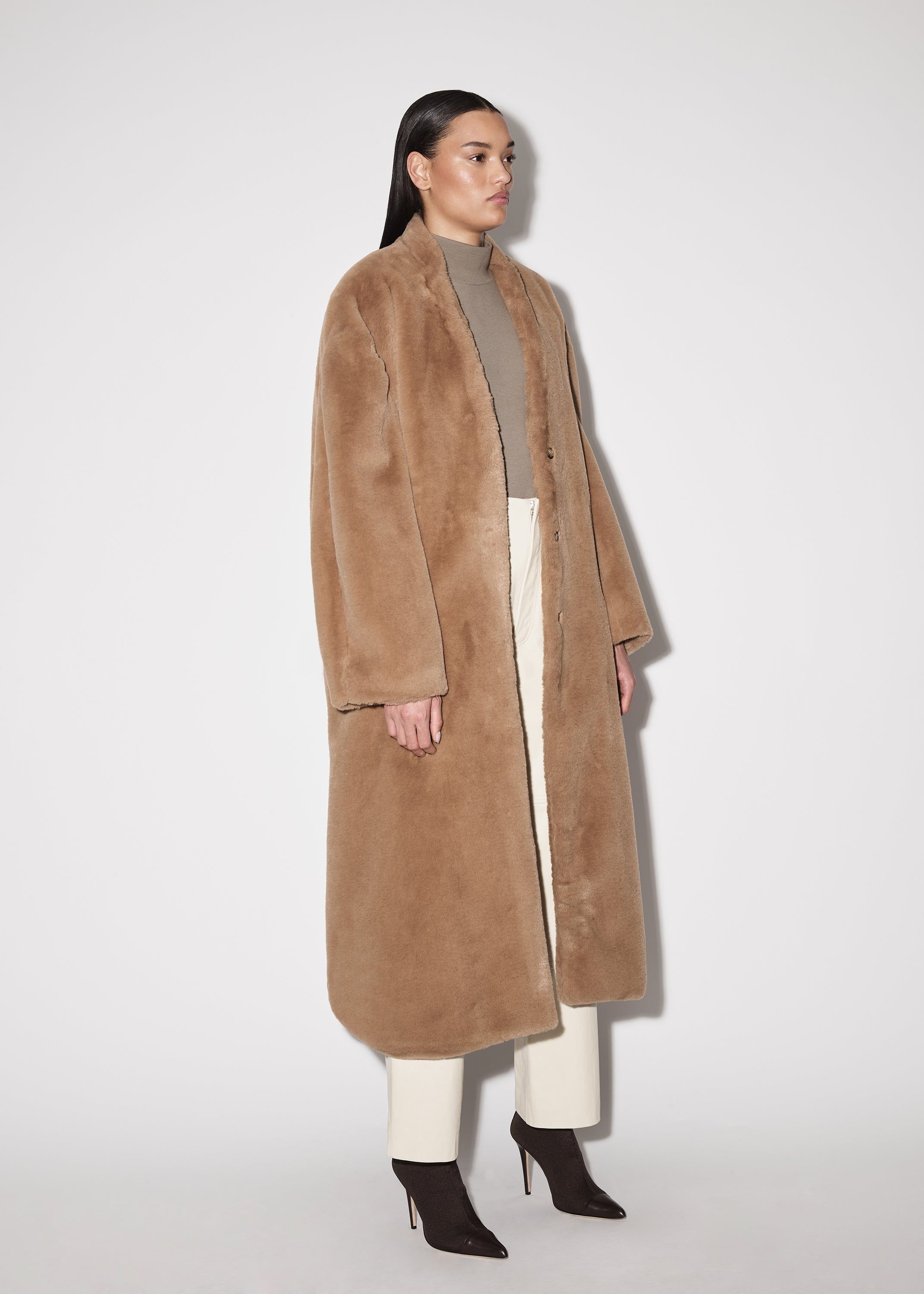 WOMEN - FUR COAT - LIGHT KHAKI sold by AMIRI product image thumbnail 4