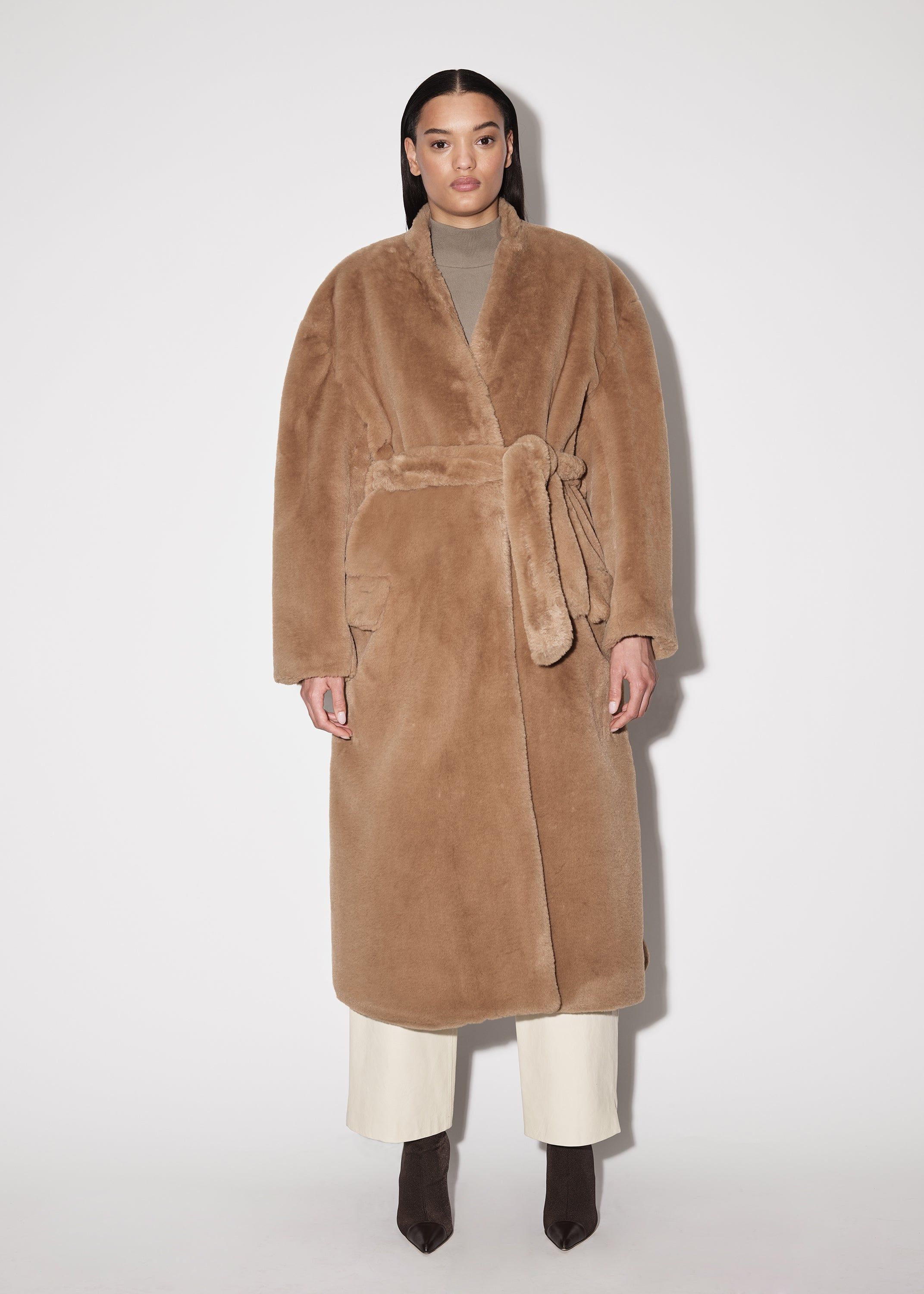 WOMEN - FUR COAT - LIGHT KHAKI sold by AMIRI product image thumbnail 3