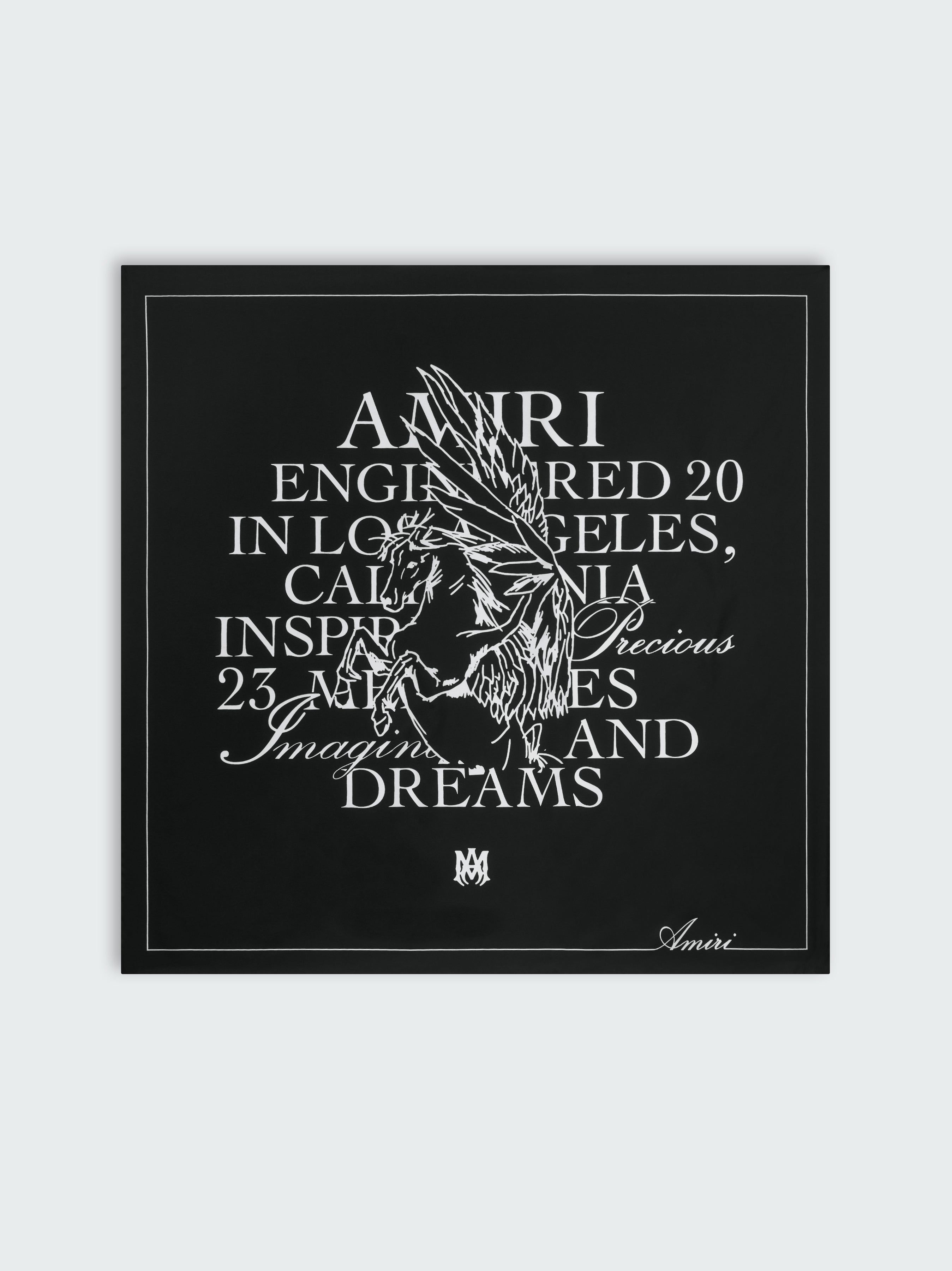 AMIRI PARIS SHOW SCARF - BLACK sold by AMIRI