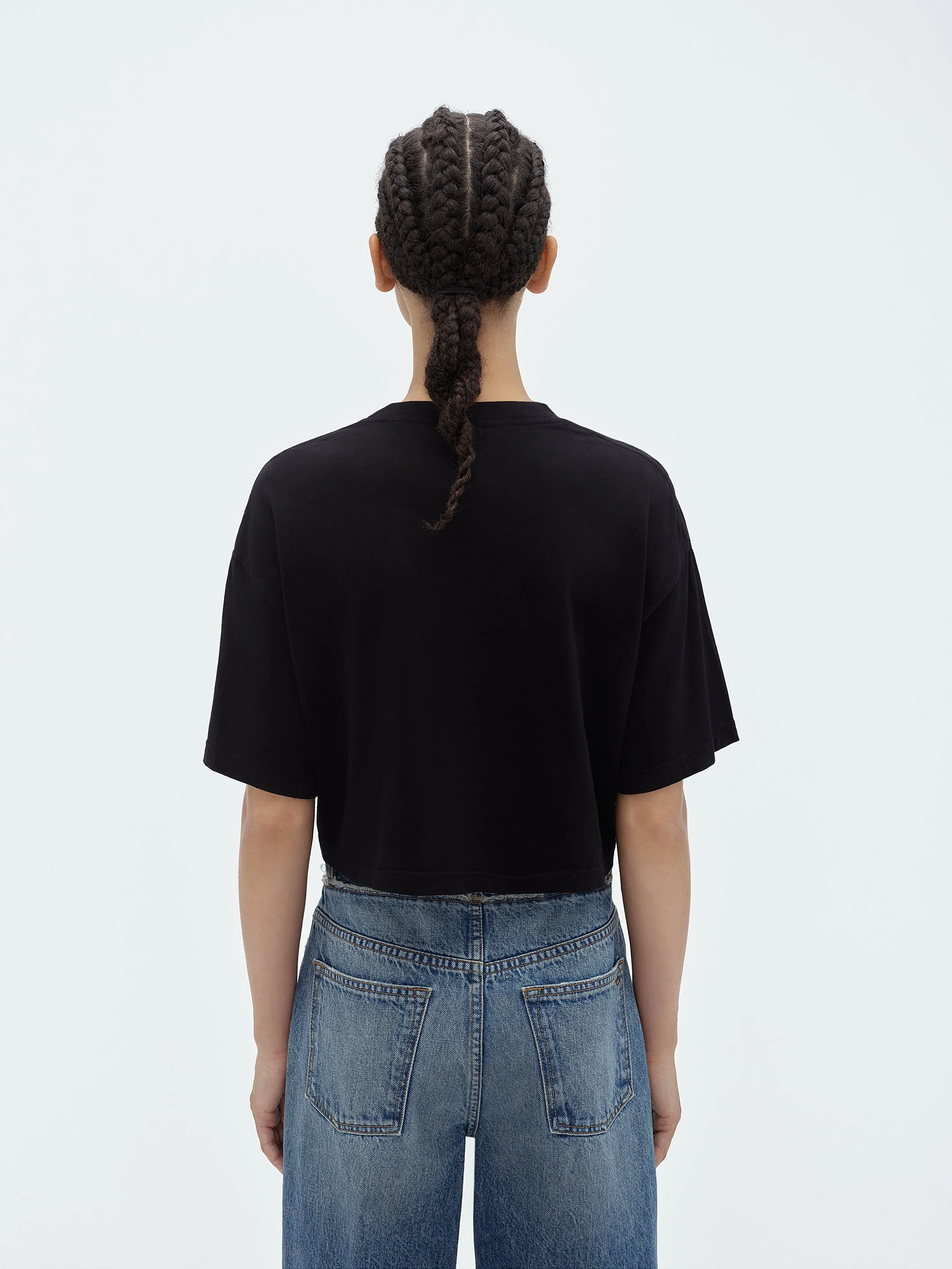 WOMEN - DISTRESSED ARTS DISTRICT TEE - Black sold by AMIRI product image thumbnail 5