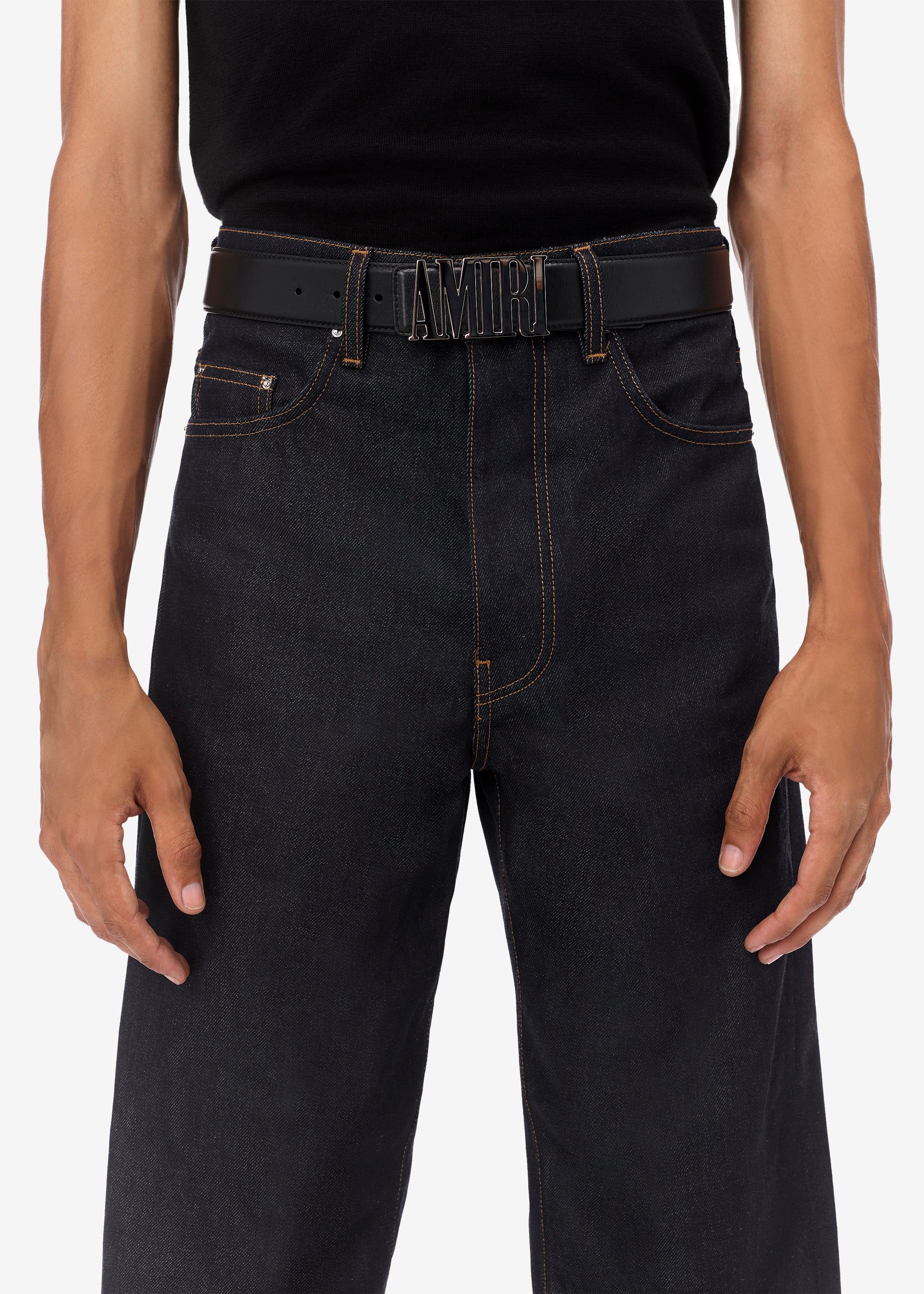 AMIRI CORE NAPPA BELT 4CM - BLACK | Parallel