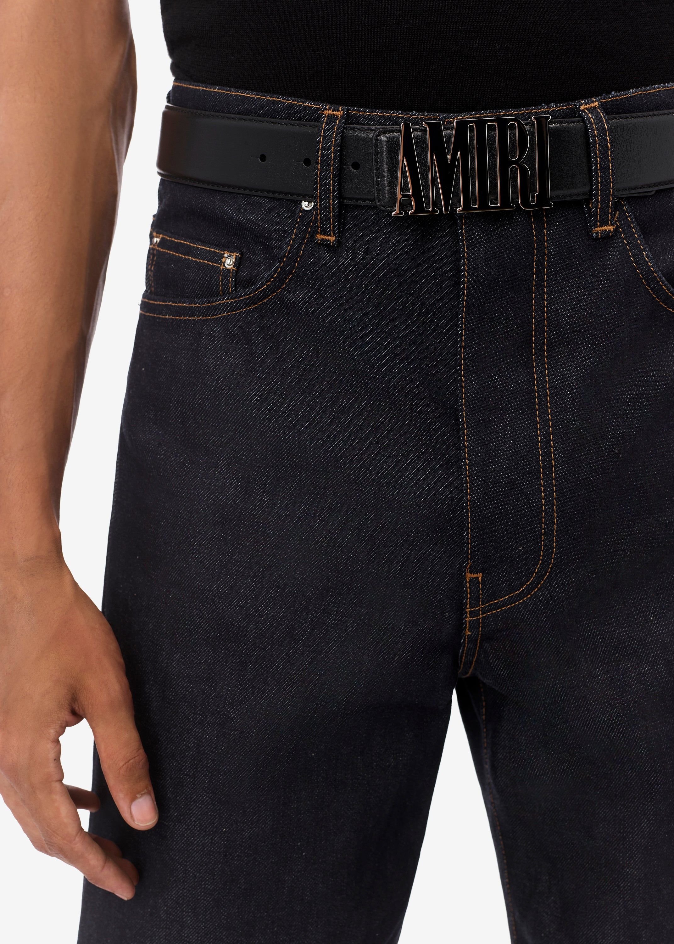 AMIRI CORE NAPPA BELT 4CM - BLACK | Parallel