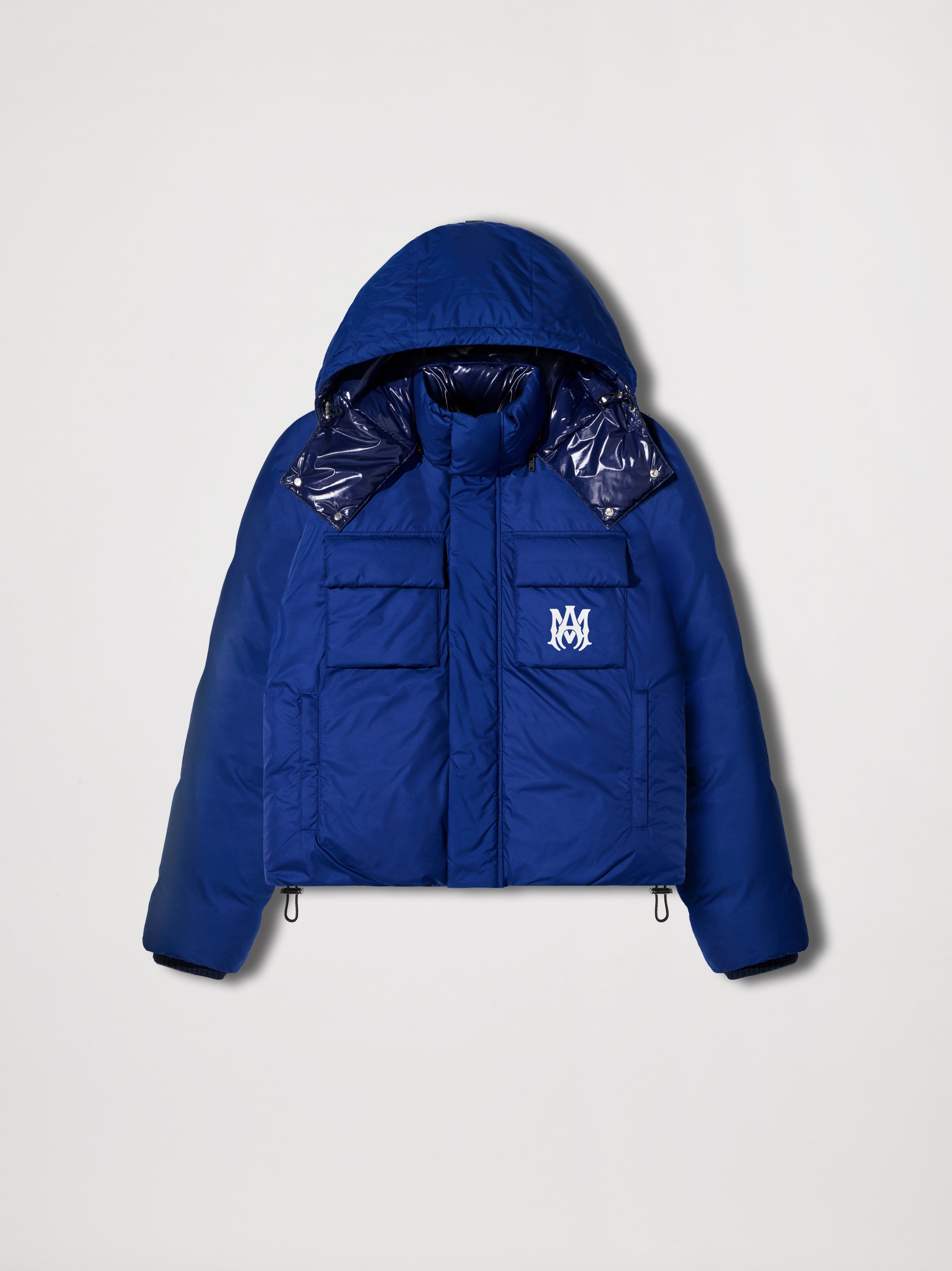 HOODED DOWN PUFFER JACKET - BLUE sold by AMIRI