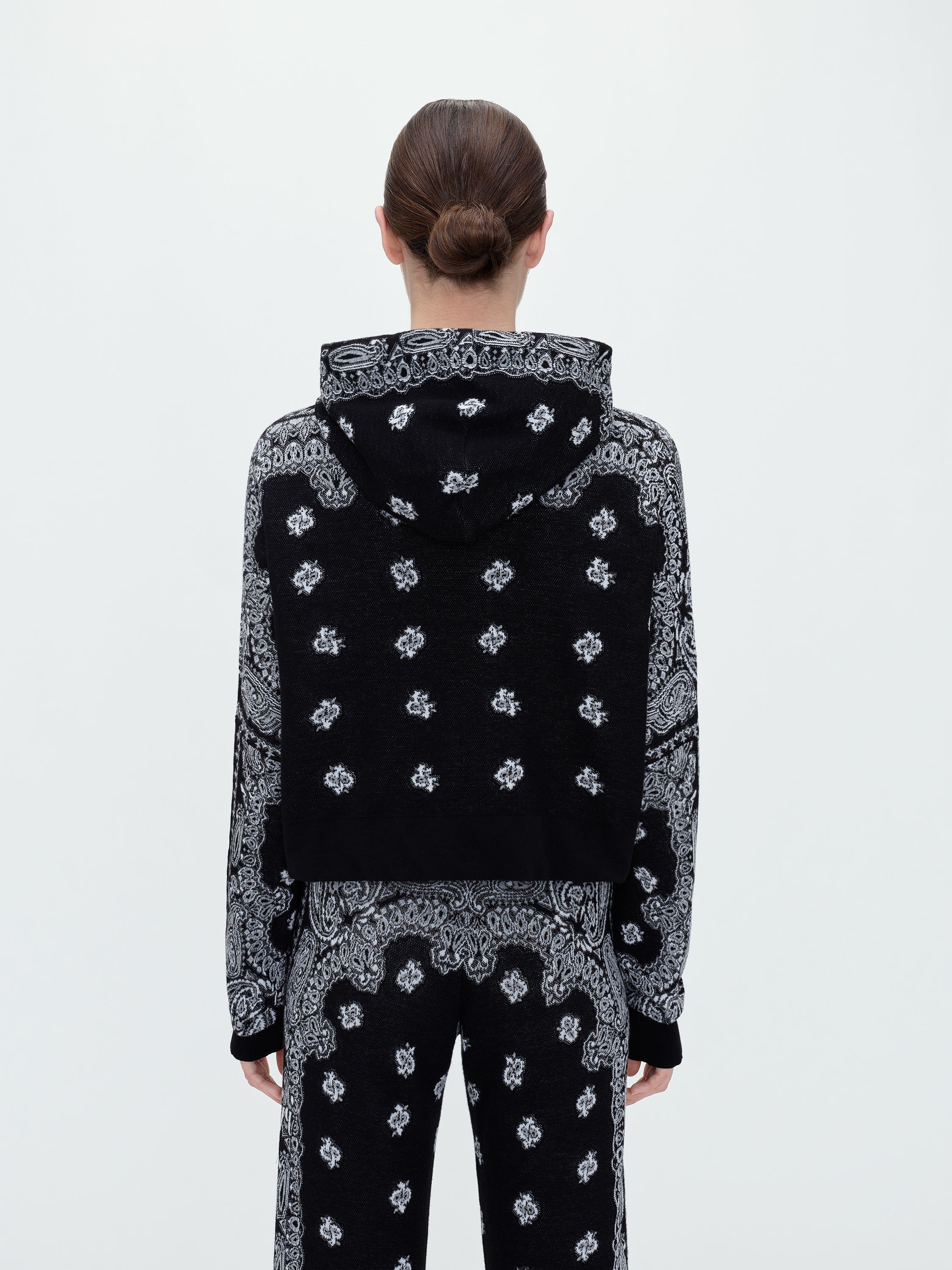 WOMEN - BANDANA HOODIE - BLACK sold by AMIRI product image thumbnail 4