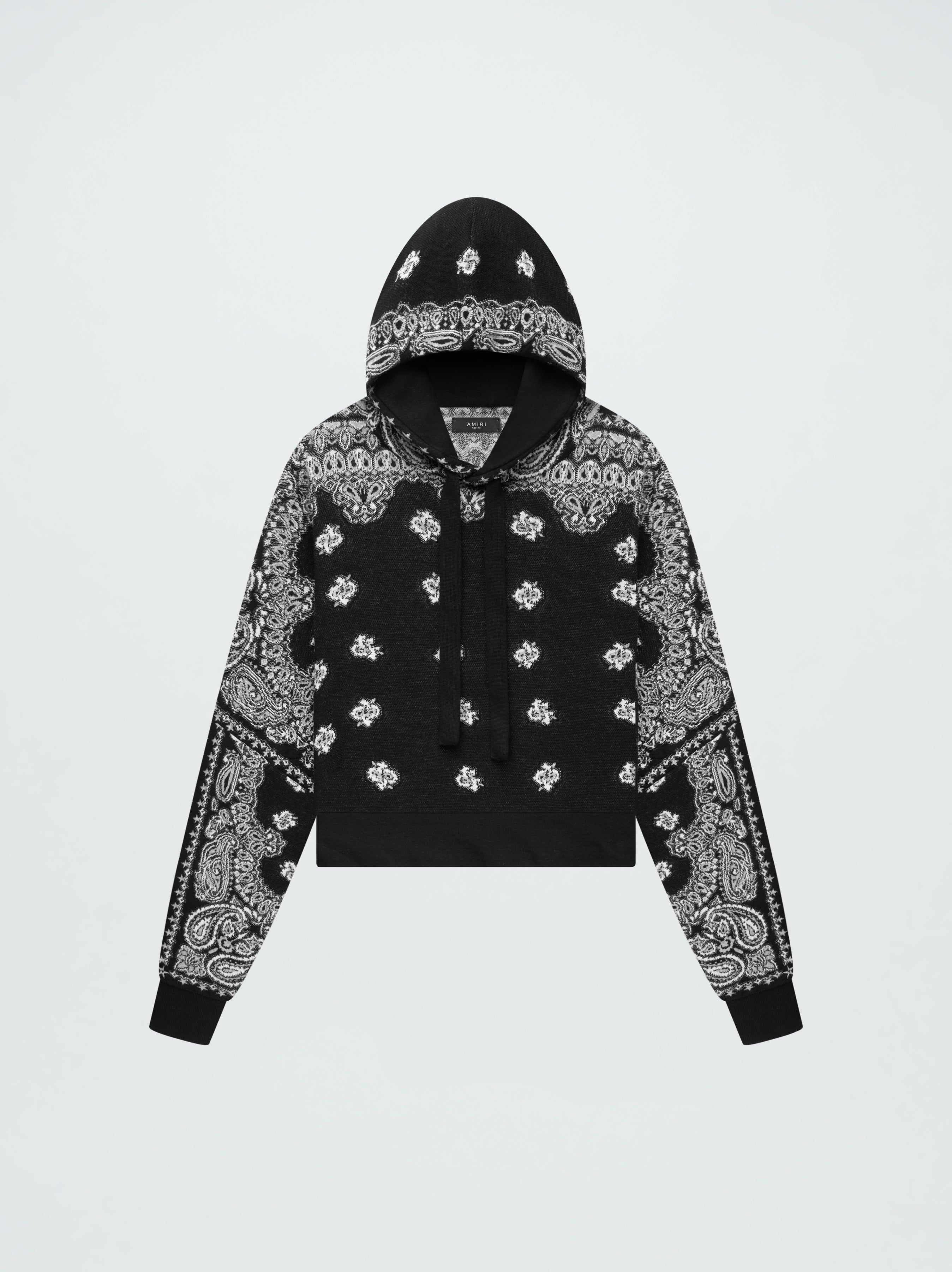 WOMEN - BANDANA HOODIE - BLACK sold by AMIRI