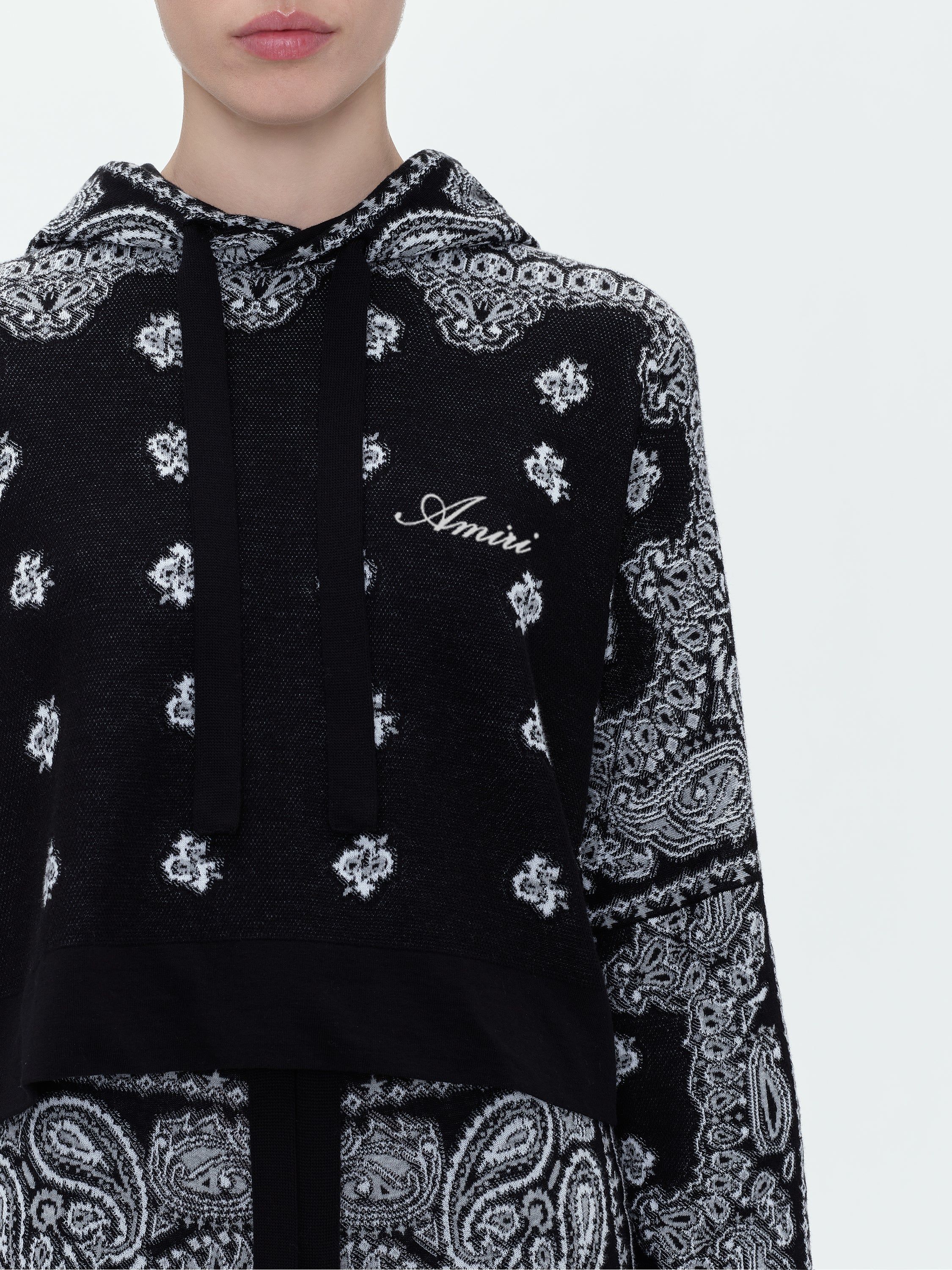 WOMEN - BANDANA HOODIE - BLACK sold by AMIRI product image thumbnail 5