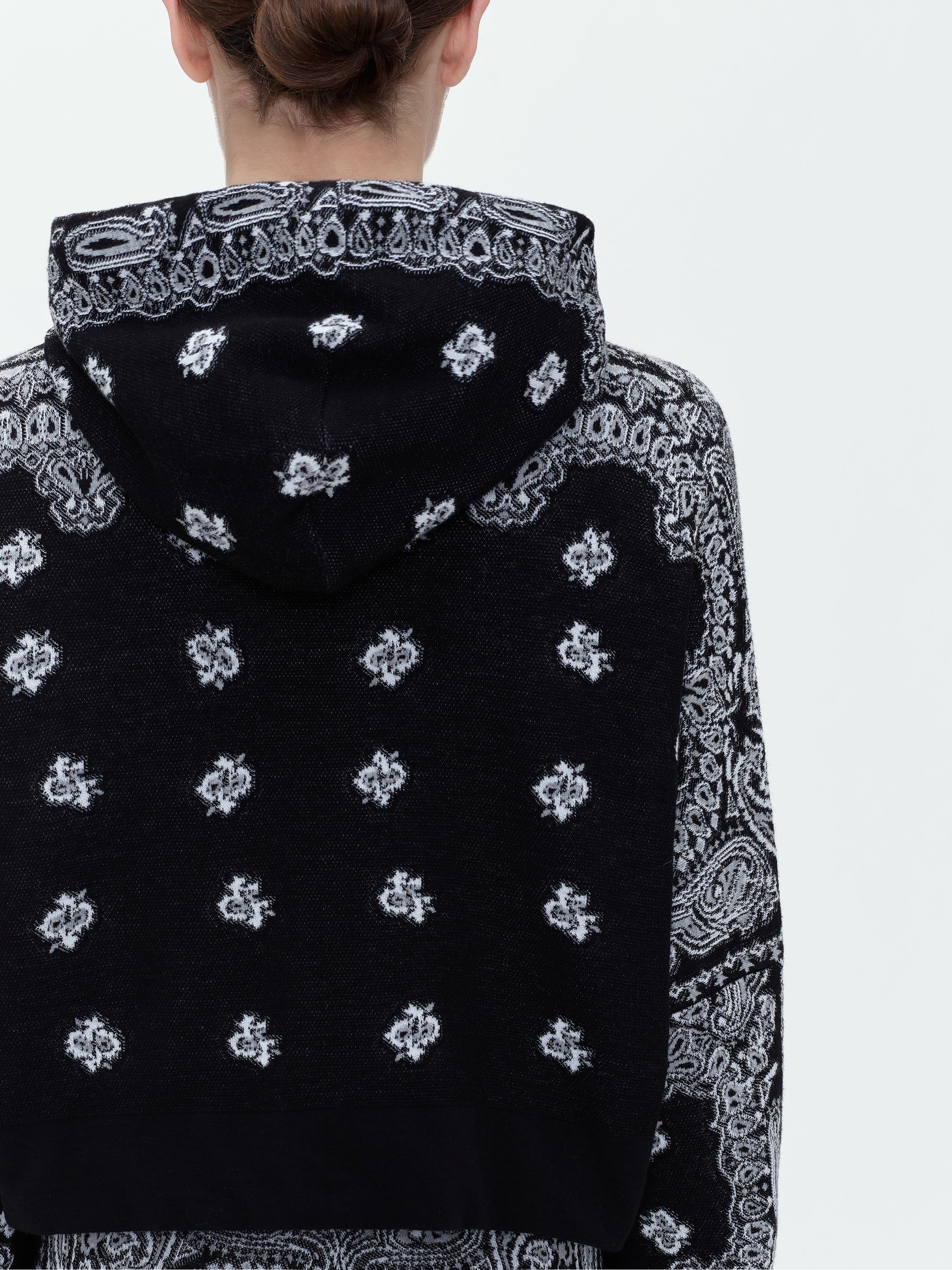 WOMEN - BANDANA HOODIE - BLACK sold by AMIRI product image thumbnail 6