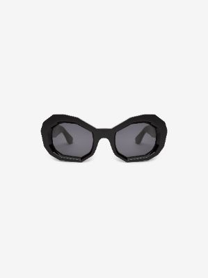 HONEYCOMB SUNGLASSES - BLACK made by AMIRI