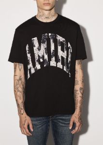 COLLEGIATE LOGO TEE - BLACK sold by AMIRI