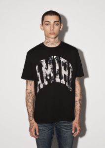 COLLEGIATE LOGO TEE - BLACK sold by AMIRI