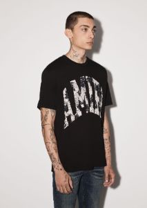 COLLEGIATE LOGO TEE - BLACK sold by AMIRI