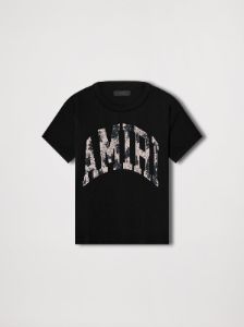 COLLEGIATE LOGO TEE - BLACK sold by AMIRI