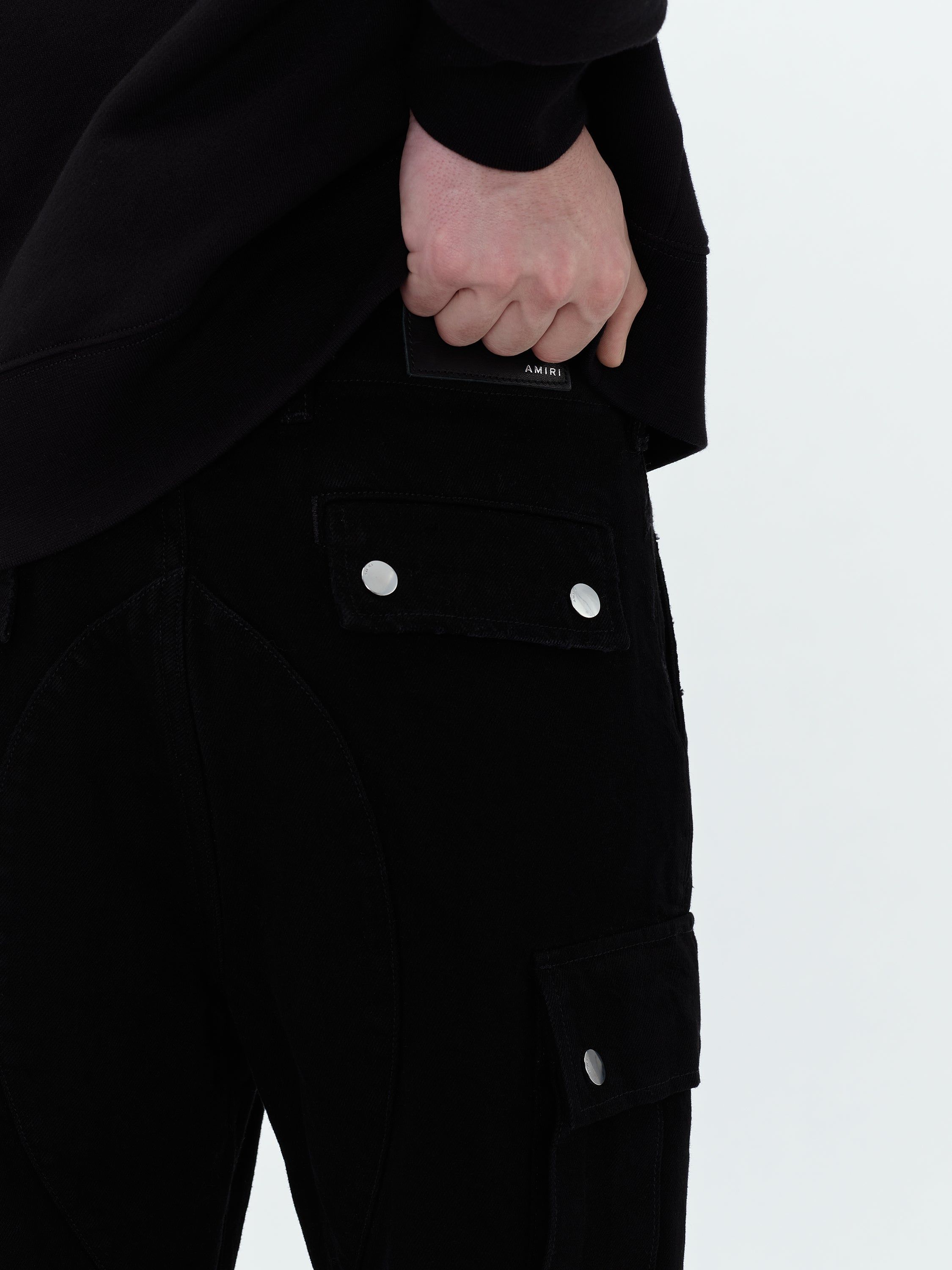M65 CARGO KICK FLARE - BLACK OD sold by AMIRI