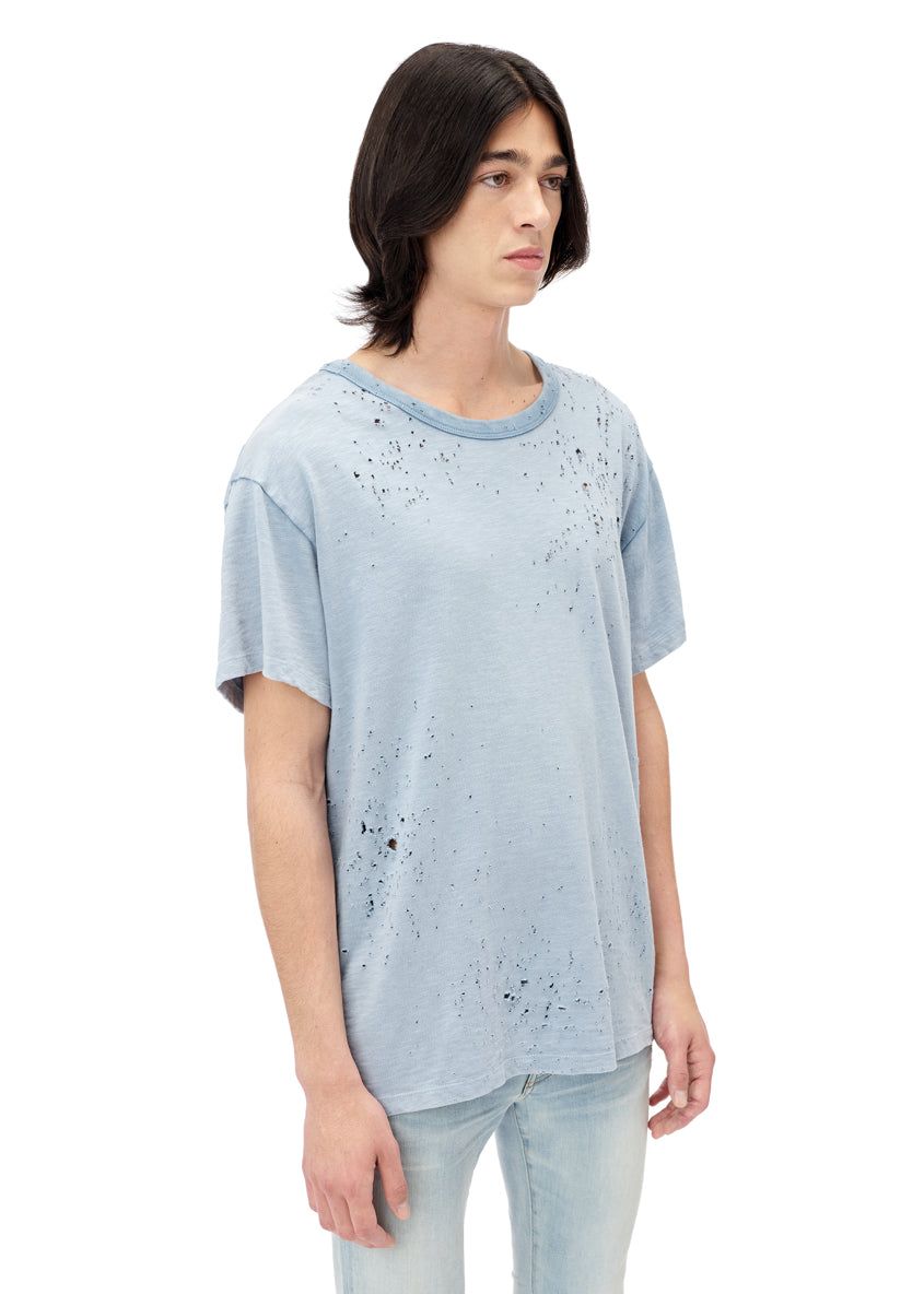 Washed Shotgun Tee - Crystal Blue sold by AMIRI product image thumbnail 2