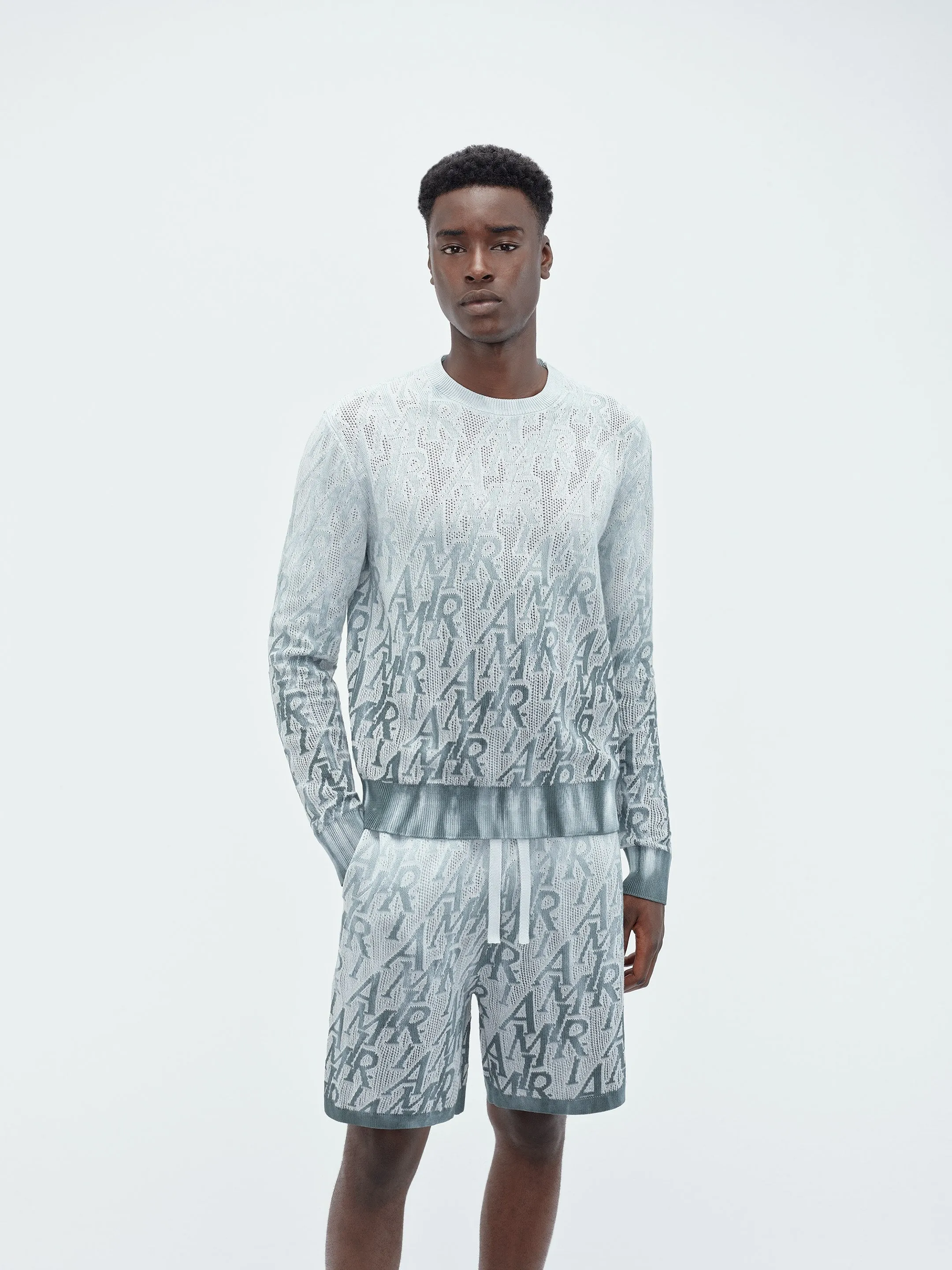 AMIRI REPEAT TIE DYE CREWNECK - Ashley Blue sold by AMIRI product image thumbnail 3