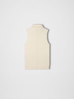 WOMEN - MOCK NECK HALTER - Alabaster sold by AMIRI