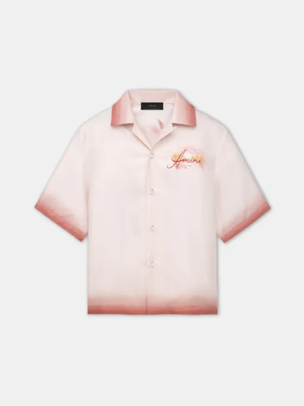 RESORT CLUB BOWLING SHIRT - Rosewater sold by AMIRI