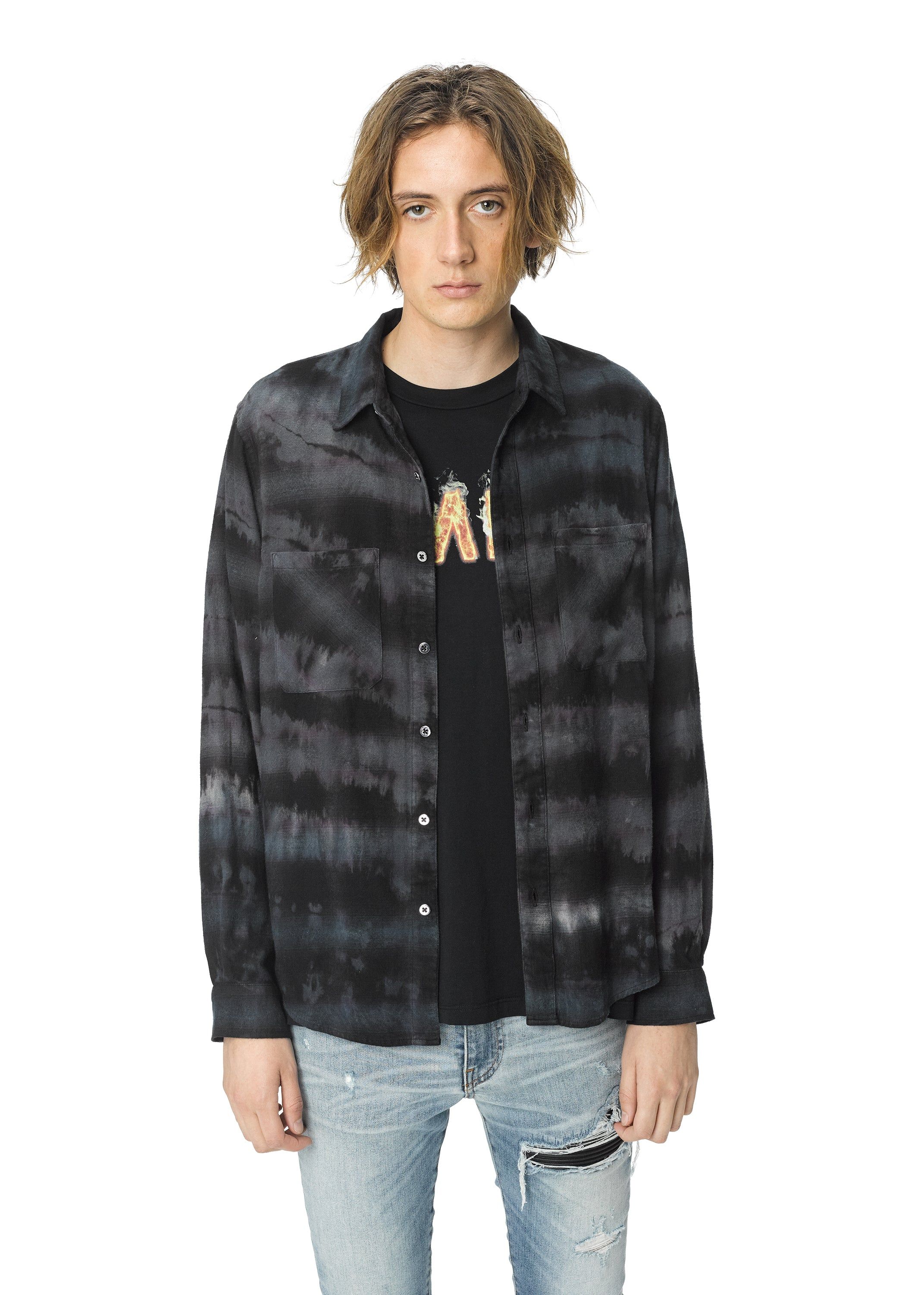 Tie Dye Shirt Black/Grey sold by AMIRI product image thumbnail 2