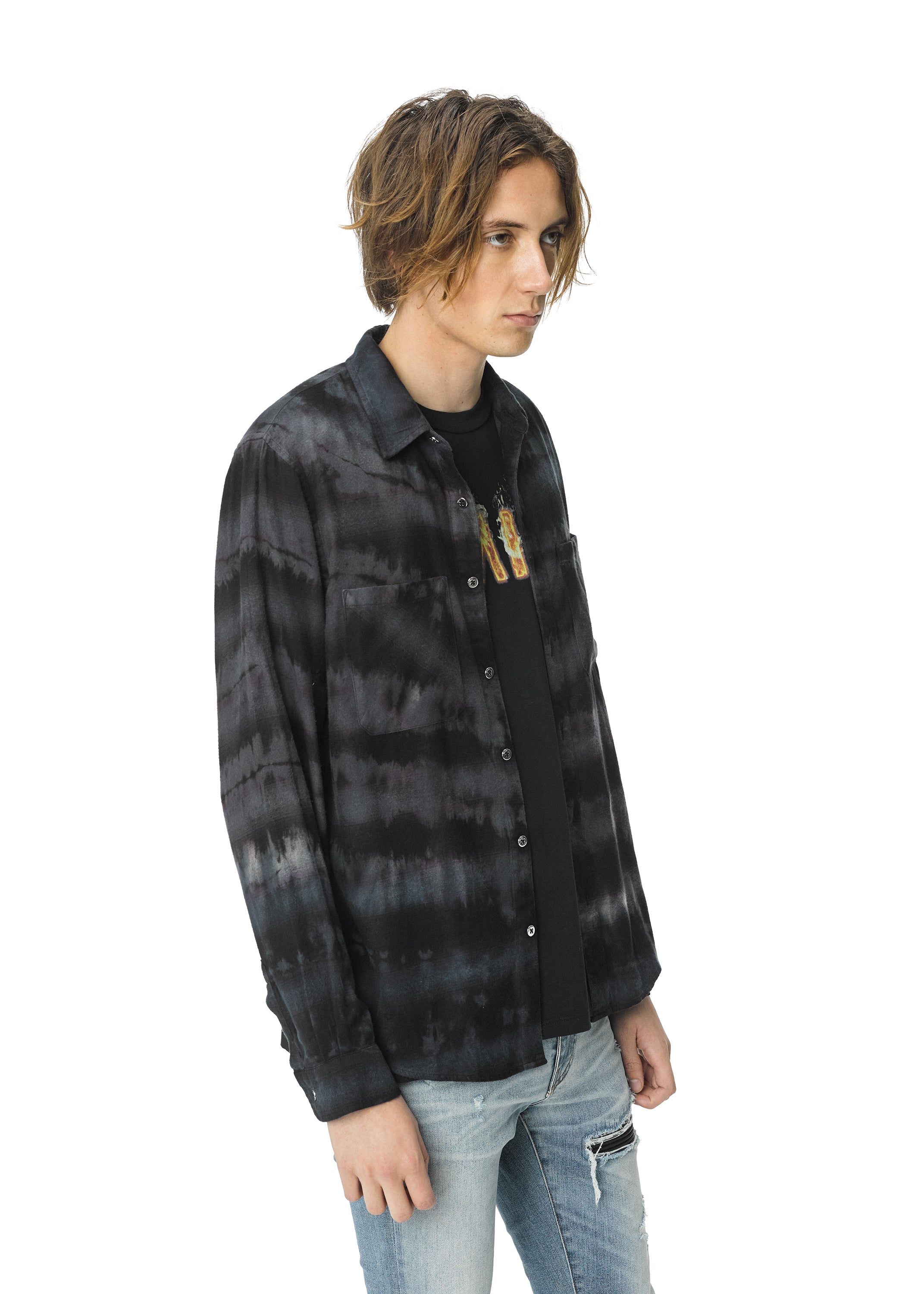 Tie Dye Shirt Black/Grey sold by AMIRI product image thumbnail 4
