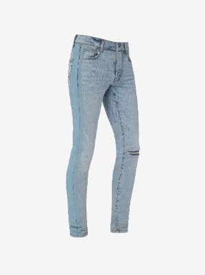 FLOCKED TRACK JEAN - LIGHT VINTAGE made by AMIRI