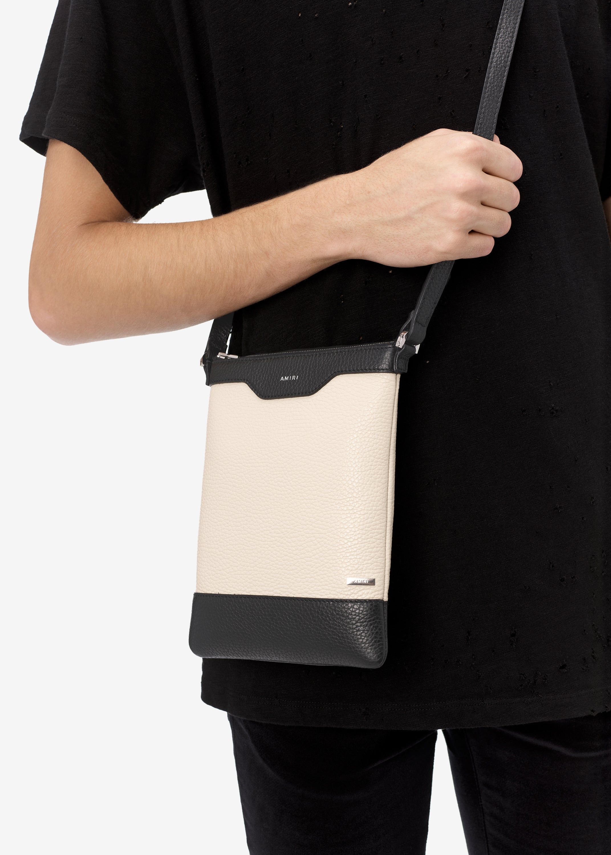 LEATHER CROSSBODY BAG - BLACK / NATURAL sold by AMIRI product image thumbnail 5