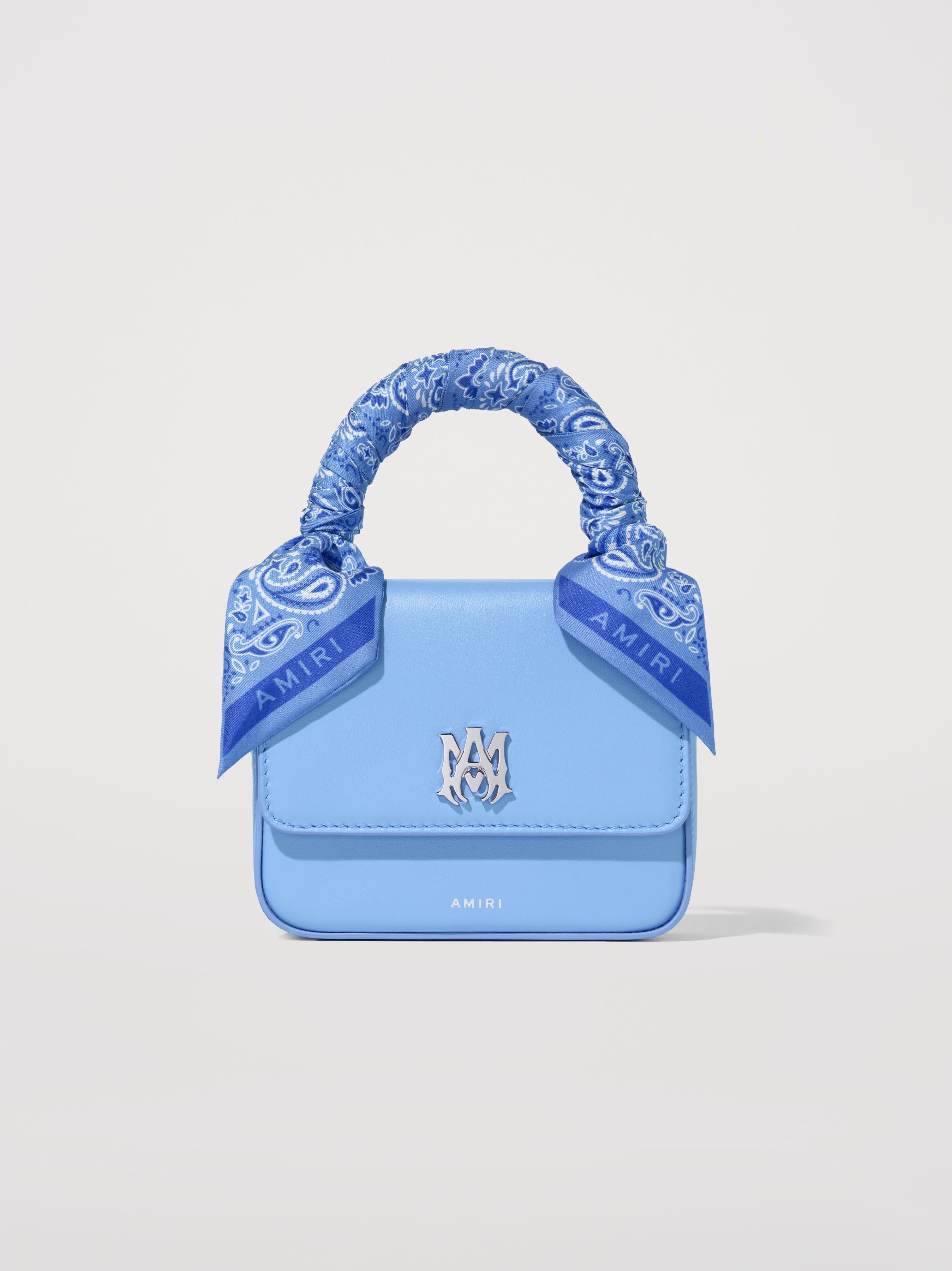 国内発送【AMIRI 】 ブラックレザーミニ MICRO MA バッグ AMIRI MICRO MA BAG | REVERSIBLE